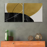 Quadros Decorativos Canvas 30x30cm - Set 2 Peças Multicolor