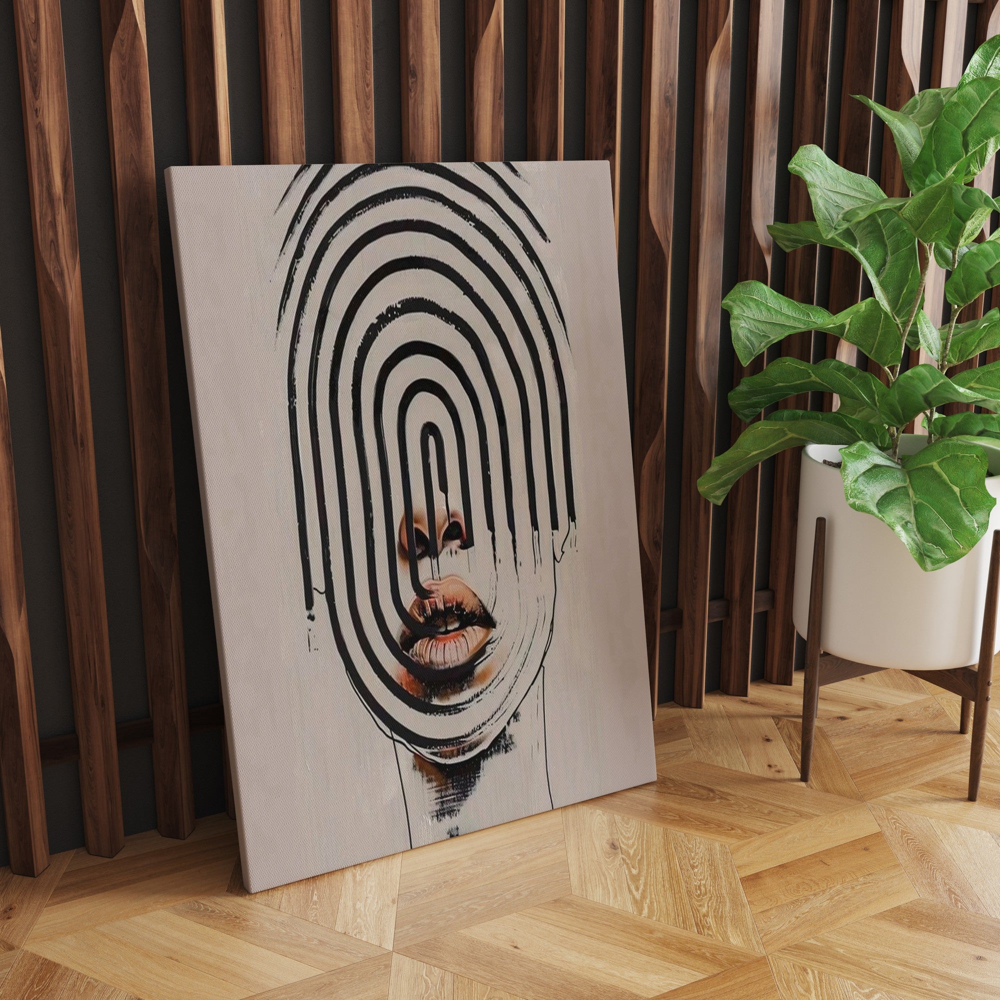 Tela Decorativa Multicolor 50x70cm - Pintura Artística Premium