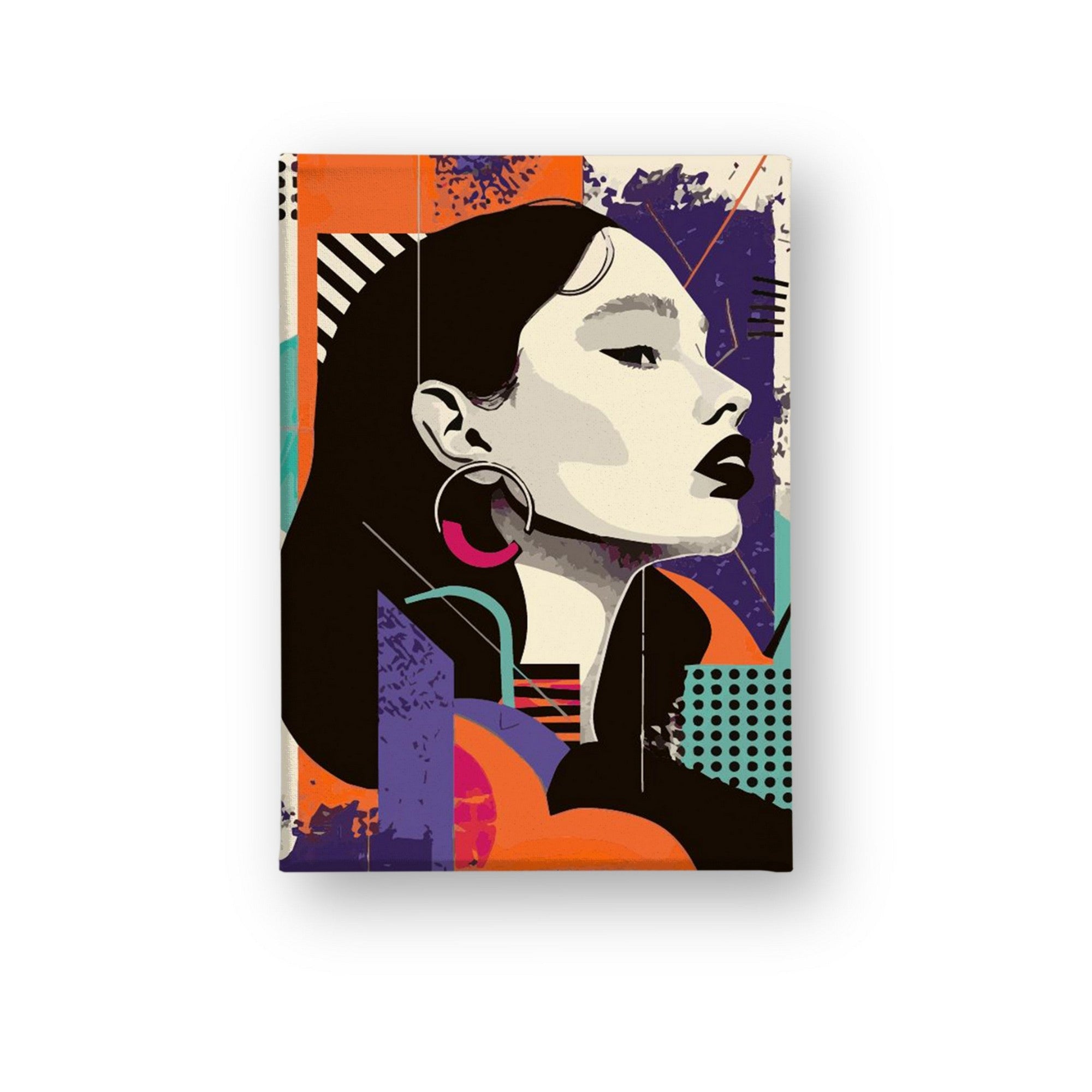 Tela Decorativa Multicolor 50x70cm - Arte Premium Canvas