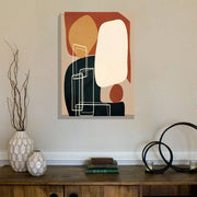 Quadro Decorativo Canvas Multicolor 50x70cm - Moldura Madeira