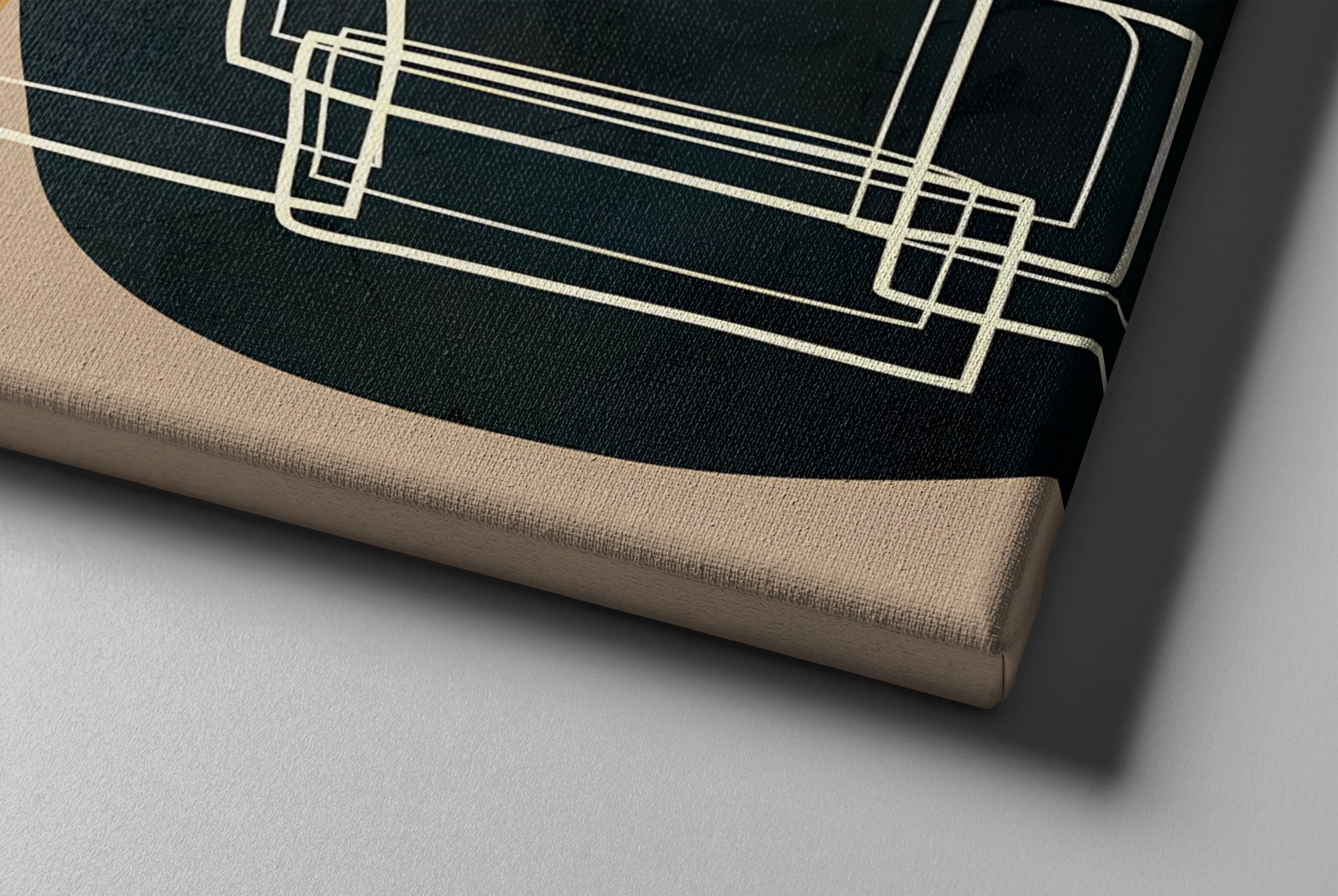 Quadro Decorativo Canvas Multicolor 50x70cm - Moldura Madeira