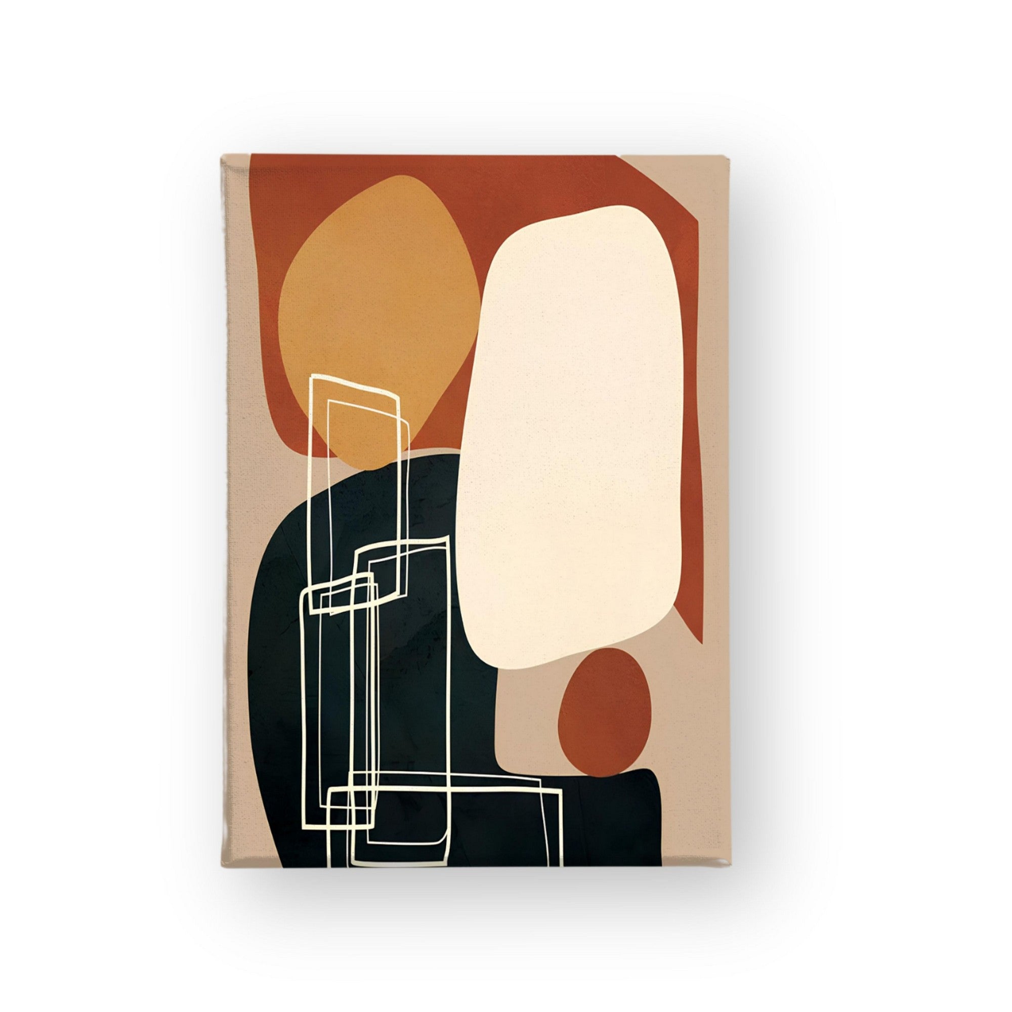 Quadro Decorativo Canvas Multicolor 50x70cm - Moldura Madeira