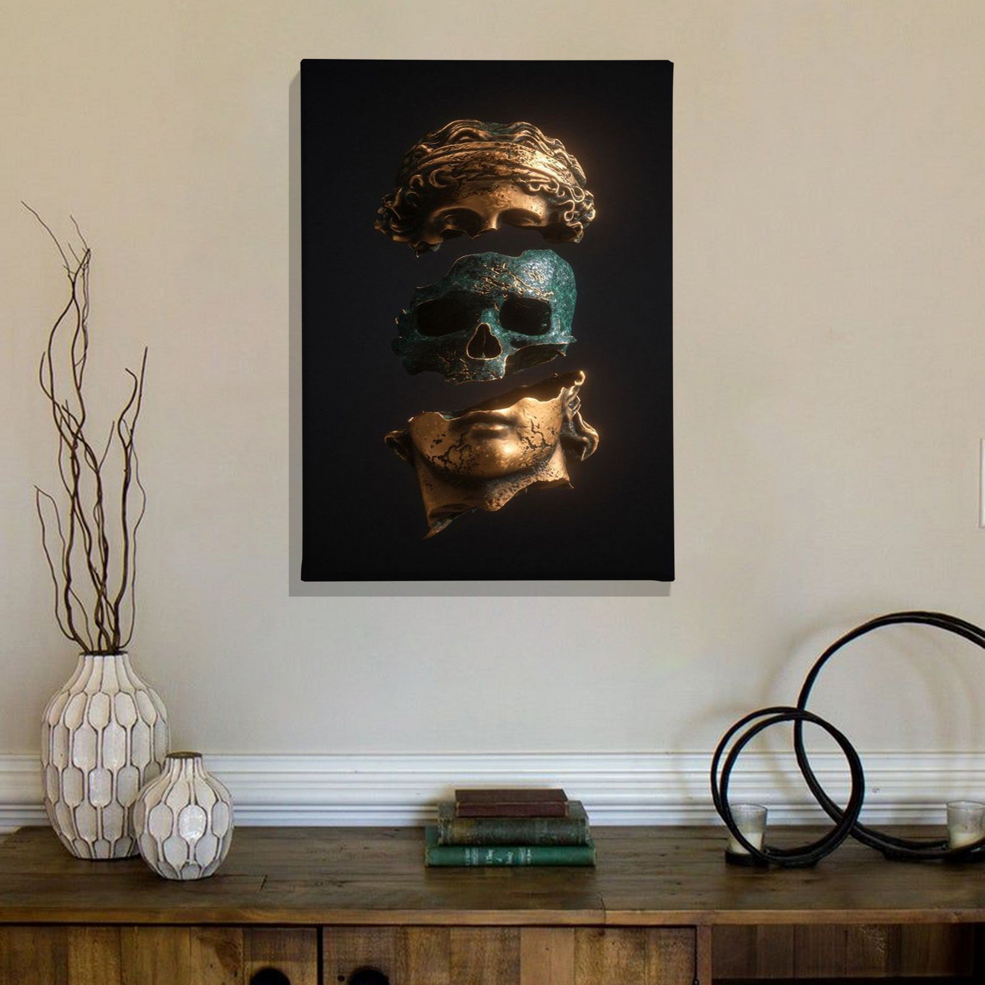 Tela Decorativa Multicolor 50x70cm - Arte Premium em Canvas