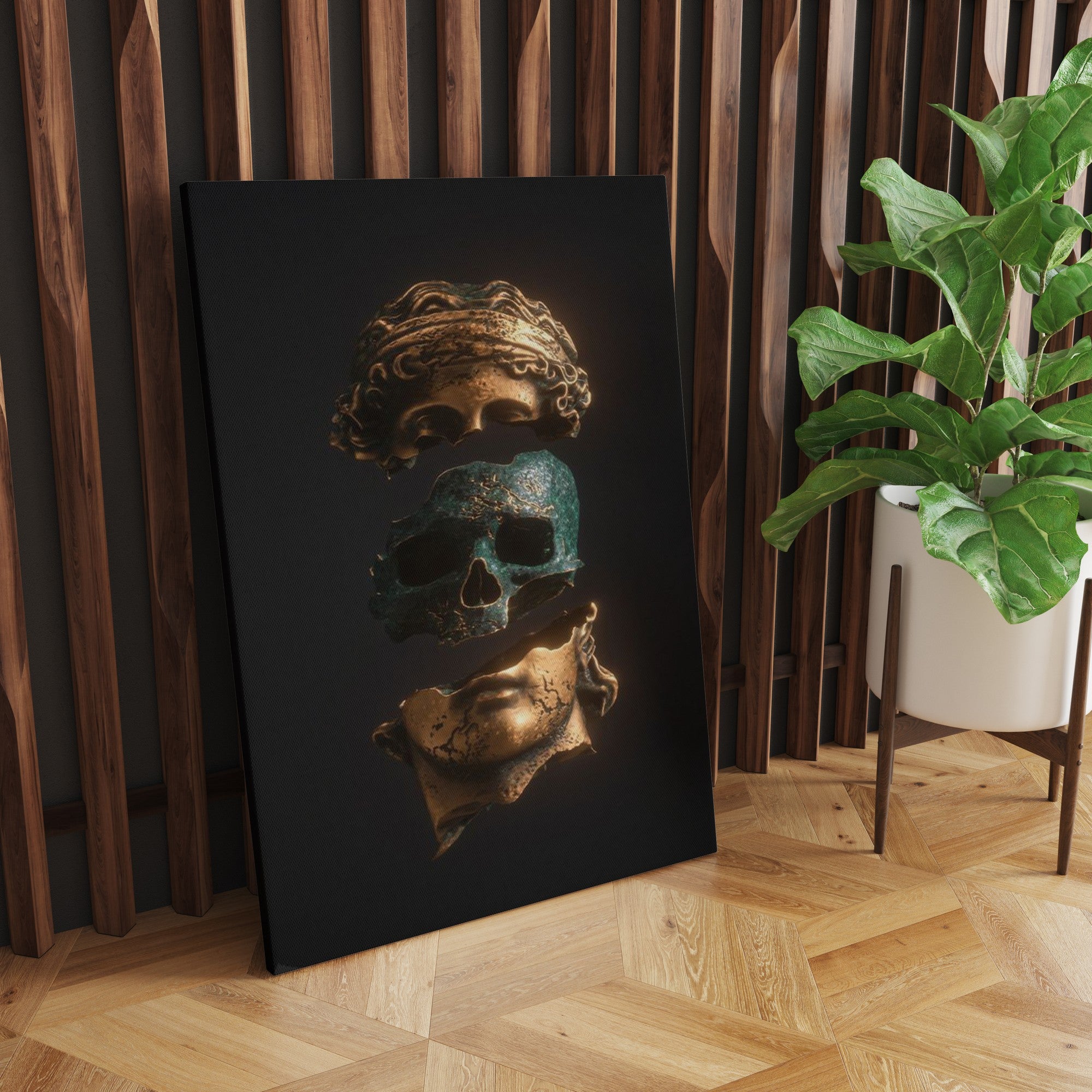 Tela Decorativa Multicolor 50x70cm - Arte Premium em Canvas