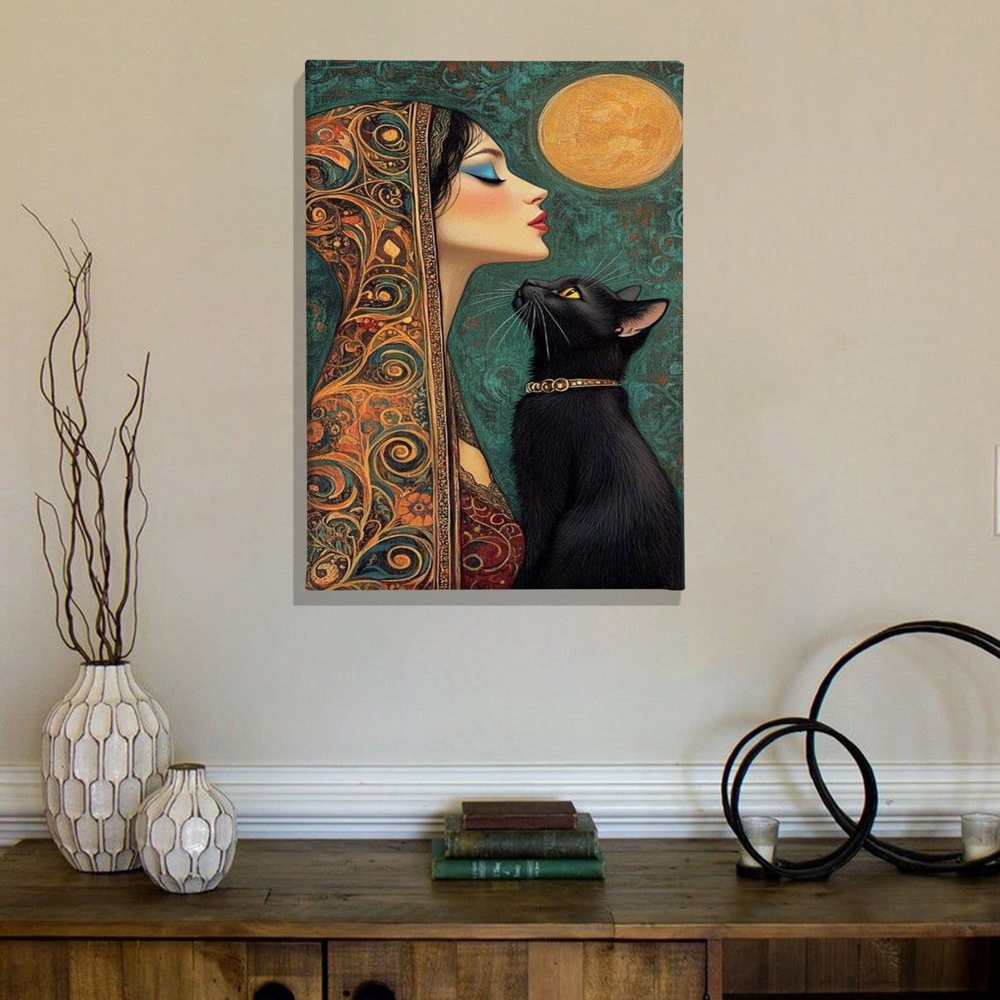 Tela Decorativa Canvas Multicolor 50x70cm - Arte Premium