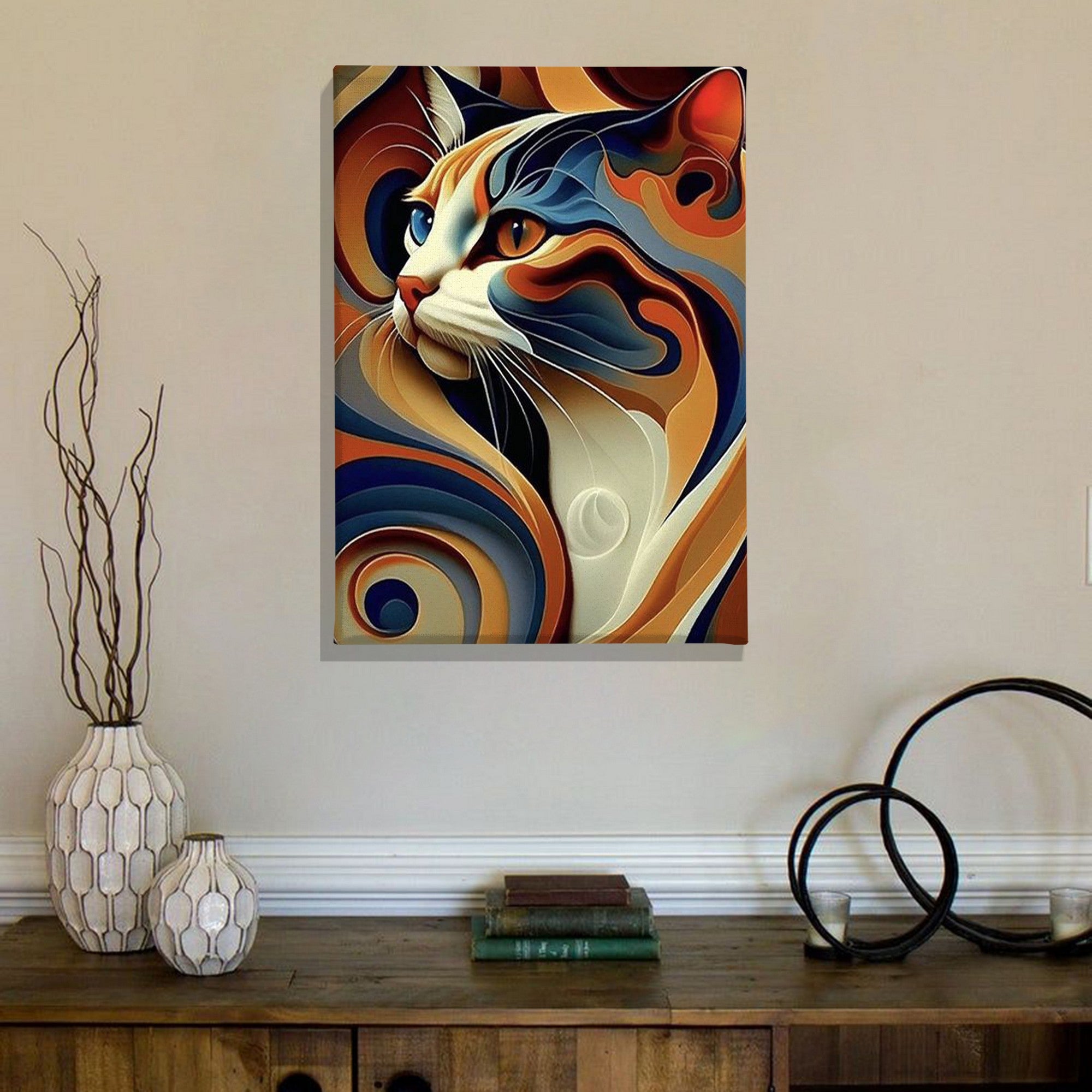 Tela Decorativa Premium Multicolor 50x70cm - Canvas & Madeira