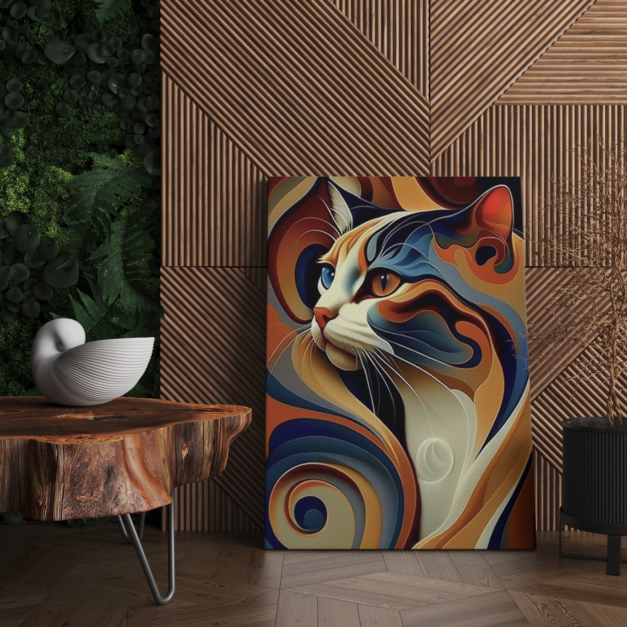 Tela Decorativa Premium Multicolor 50x70cm - Canvas & Madeira