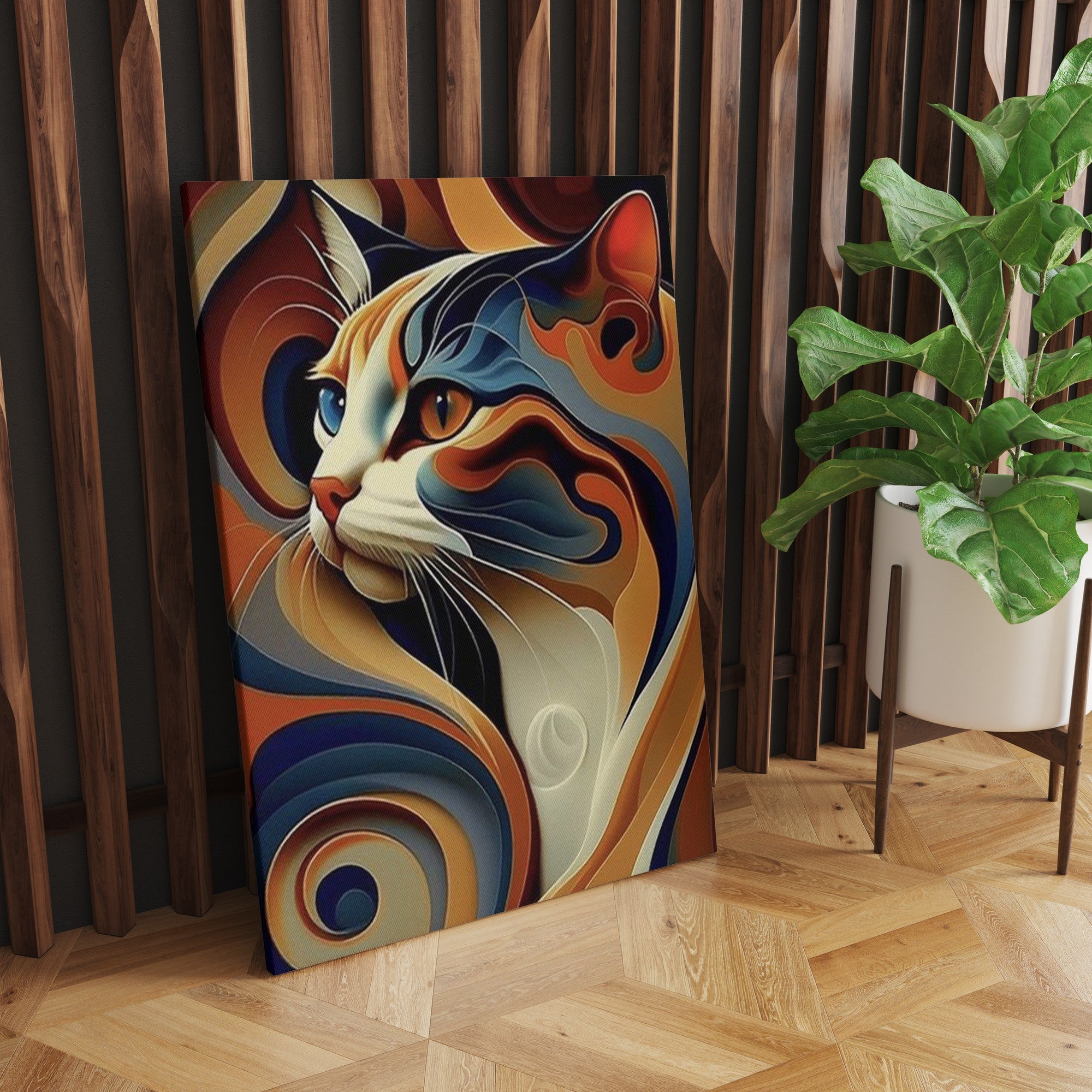 Tela Decorativa Premium Multicolor 50x70cm - Canvas & Madeira