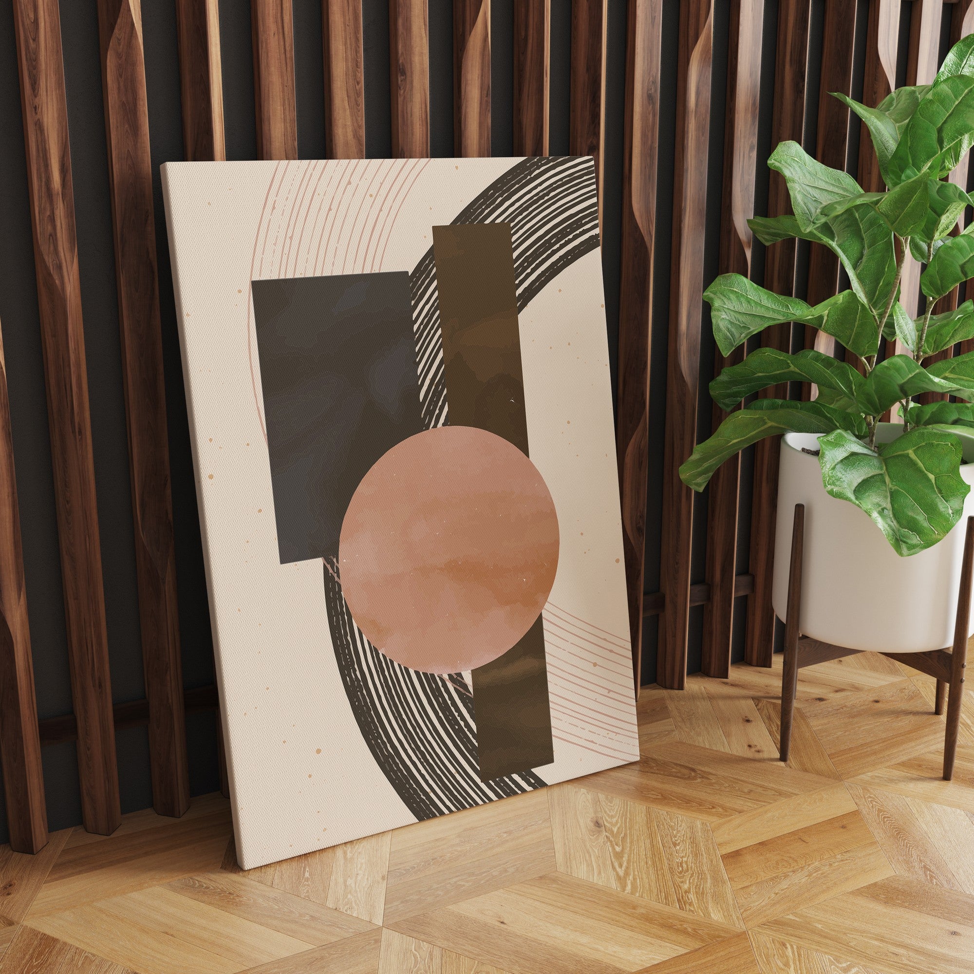 Tela Decorativa Multicolor 50x70cm - Arte Premium para Parede