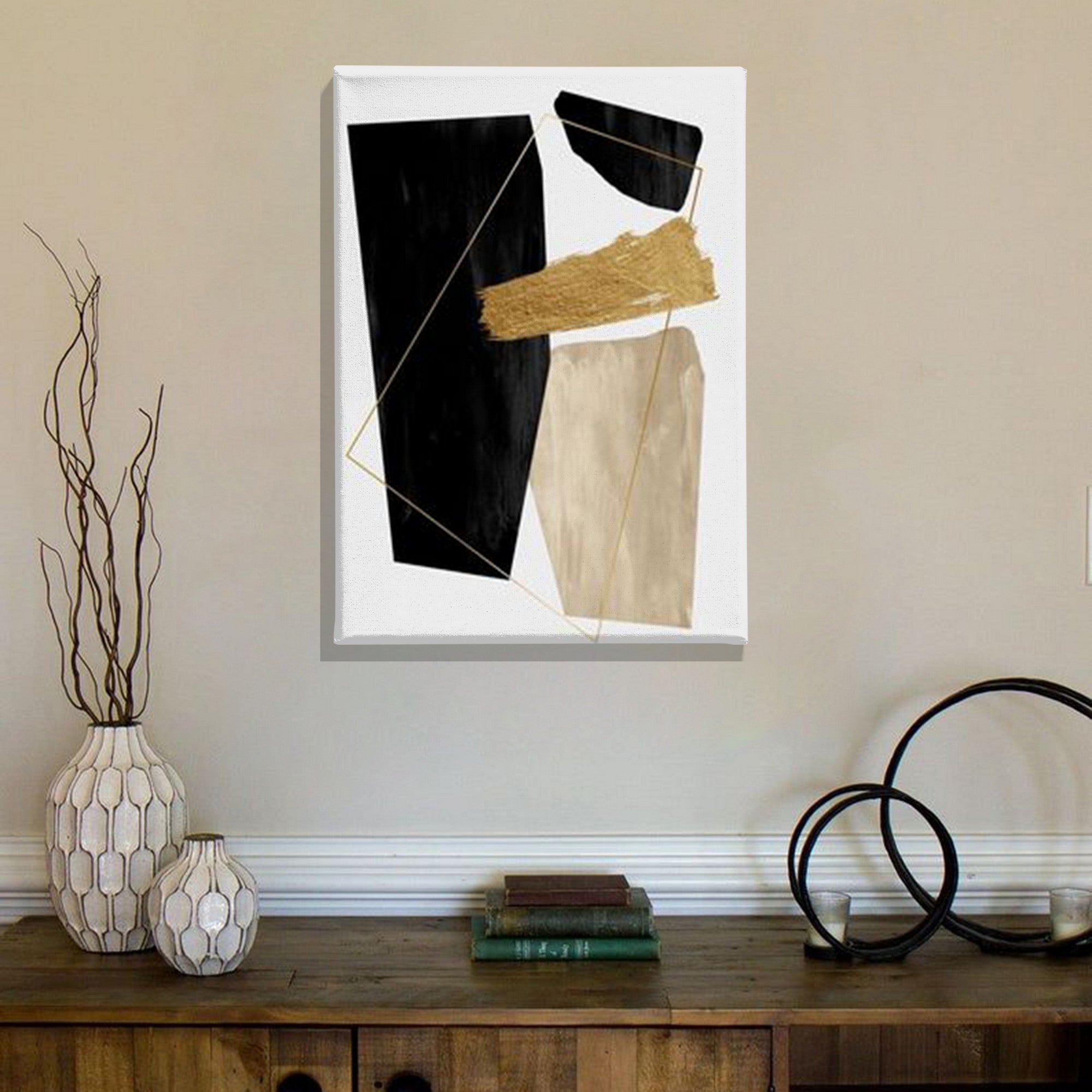 Tela Decorativa Multicolor 50x70cm - Arte Moderna Premium