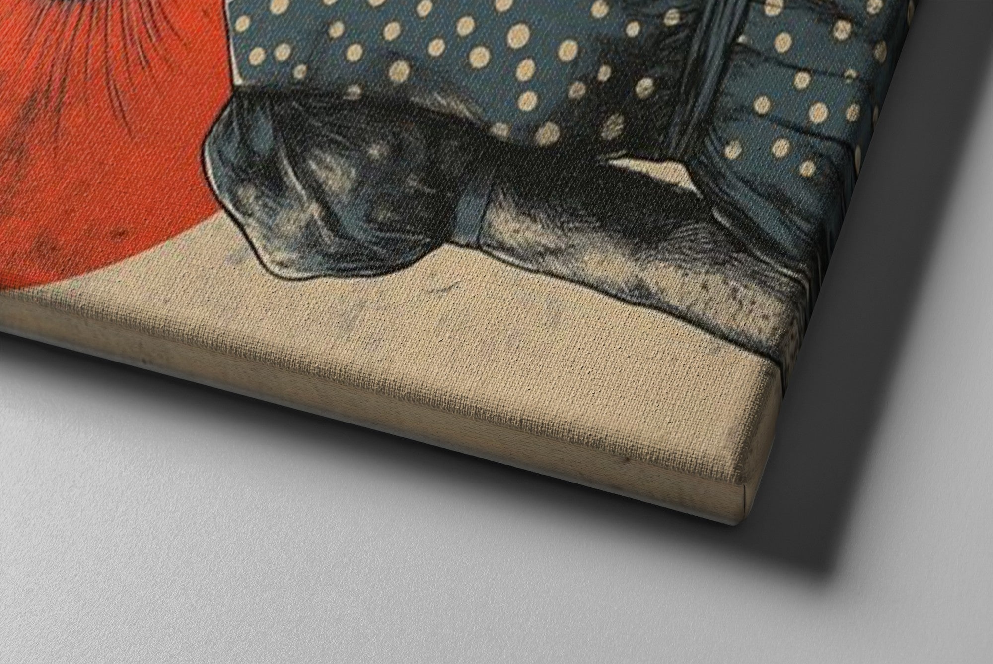 Tela Decorativa Multicolor 50x70cm - Moldura Madeira Premium