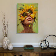 Quadro Decorativo Canvas Multicolor 50x70cm - Moldura Madeira