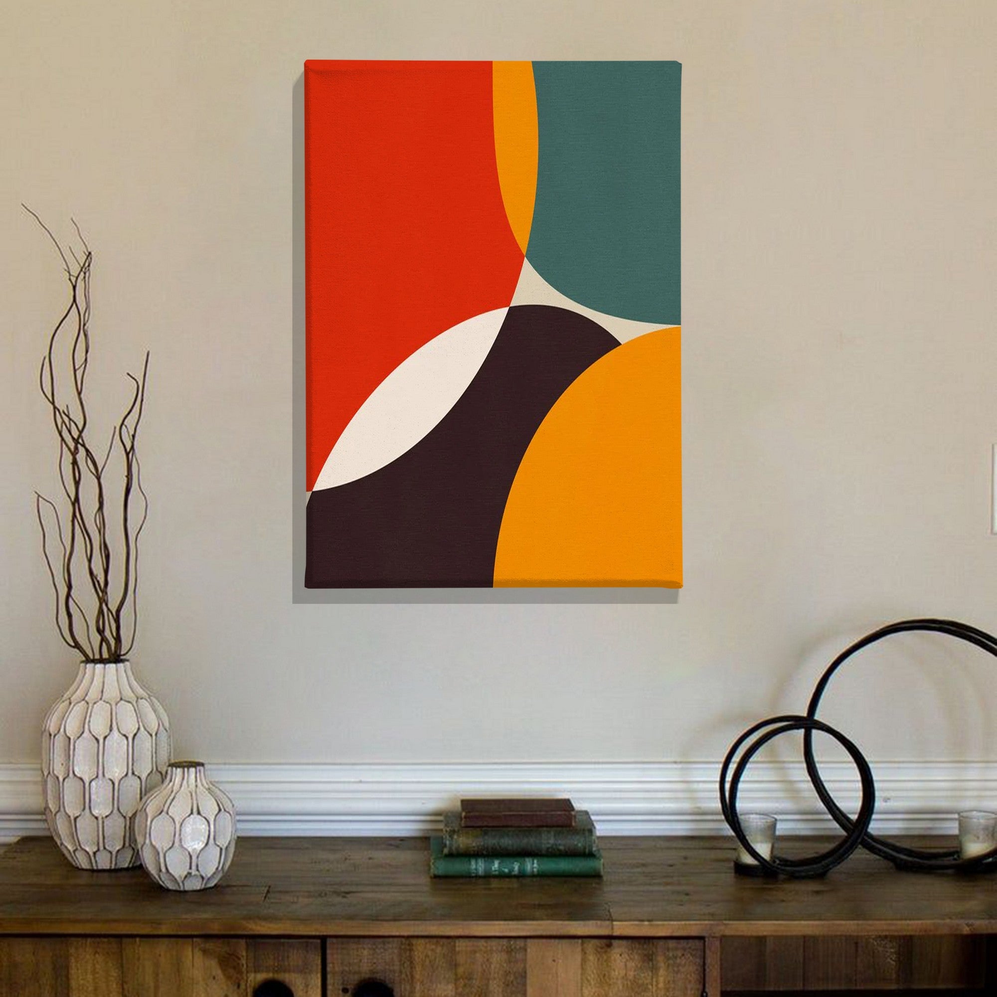 Tela Decorativa Multicolor 50x70cm - Arte Premium para Parede