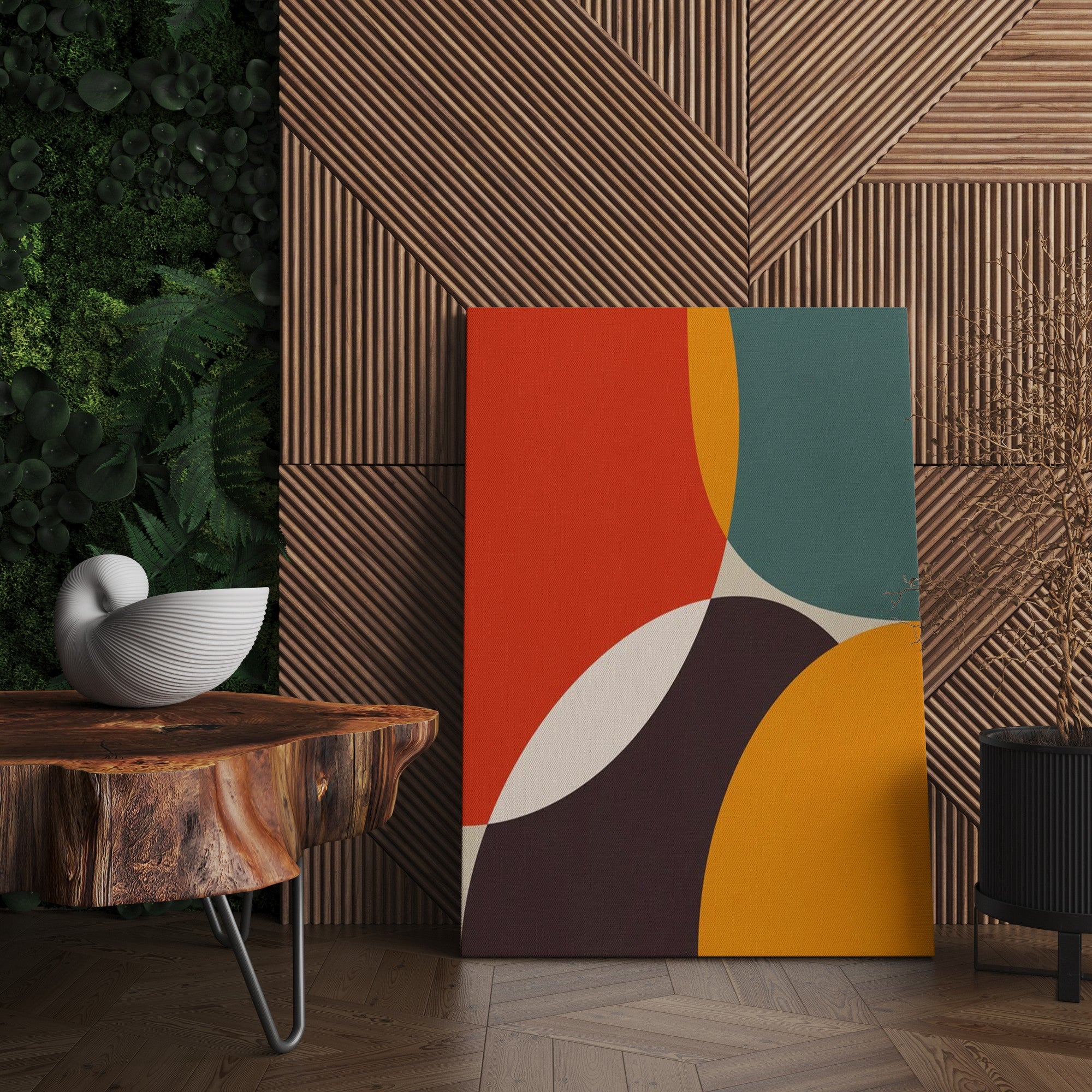 Tela Decorativa Multicolor 50x70cm - Arte Premium para Parede