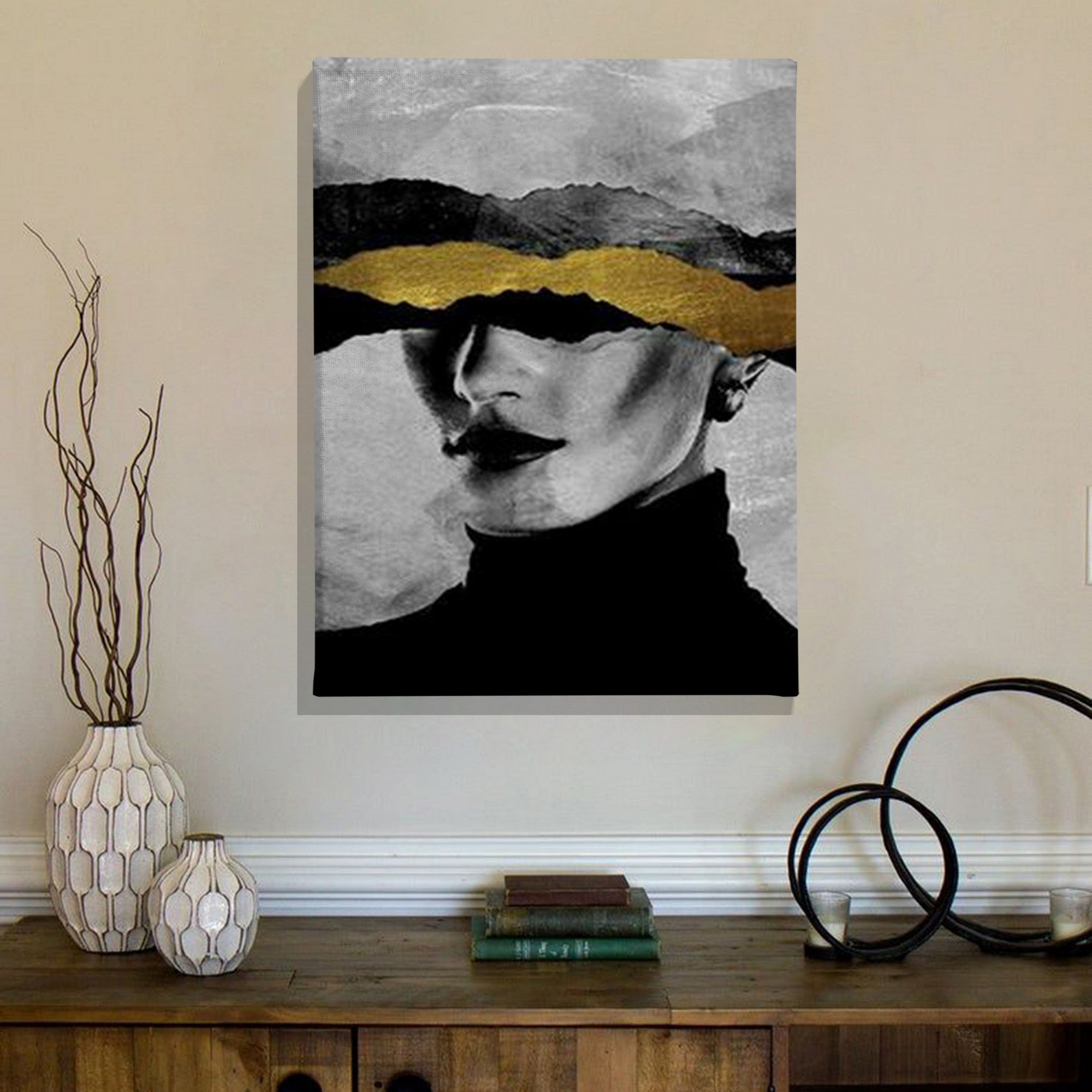 Tela Decorativa Multicolor 50x70cm - Arte Premium Canvas