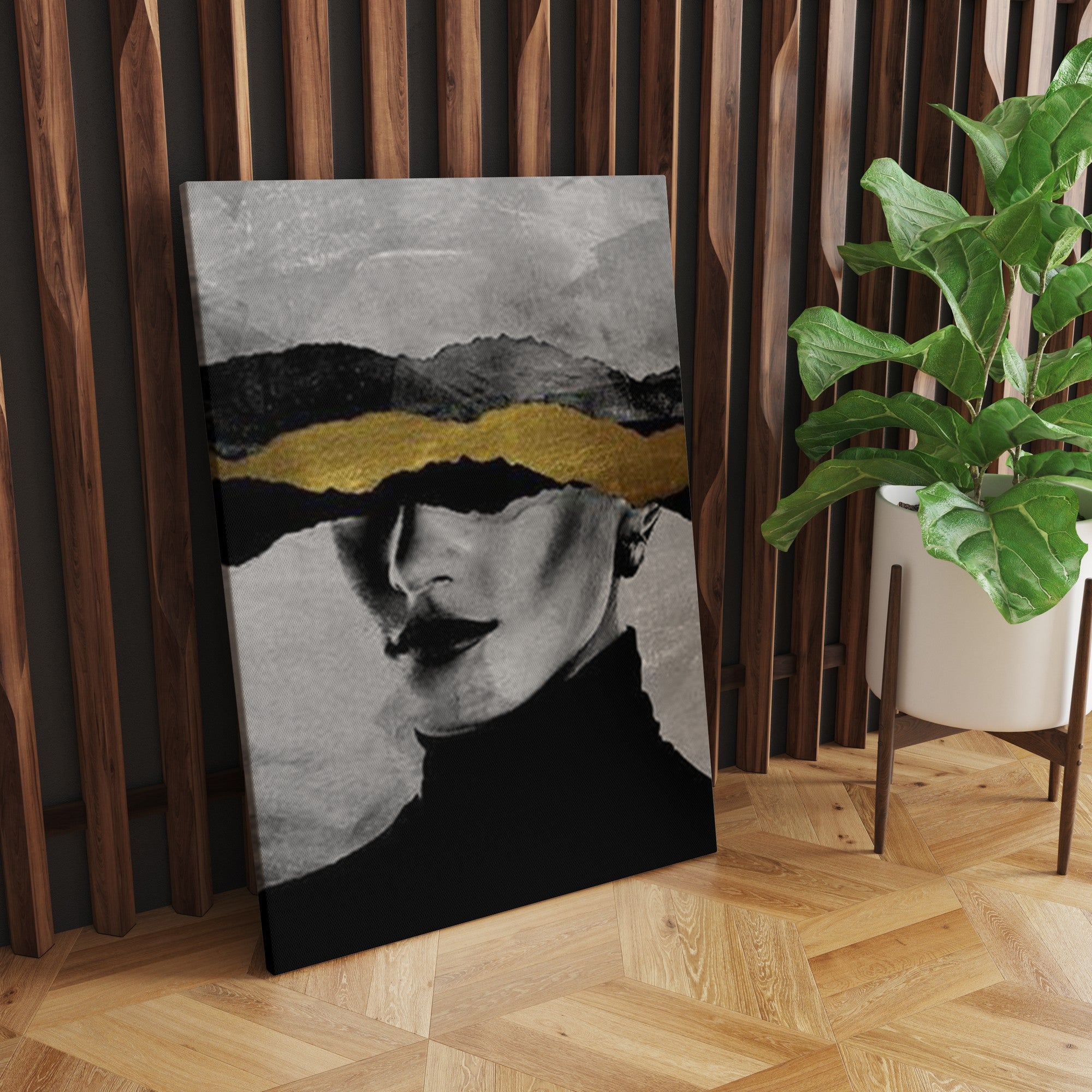 Tela Decorativa Multicolor 50x70cm - Arte Premium Canvas