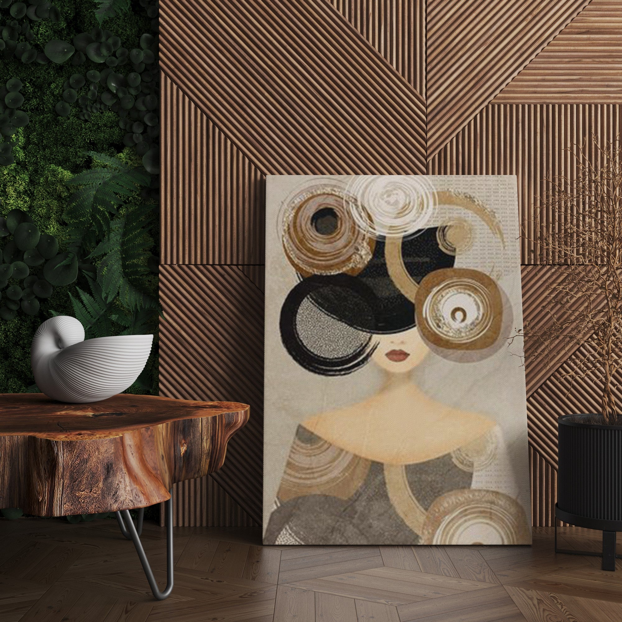 Pintura Decorativa Canvas Multicolor 50x70cm - Arte Premium