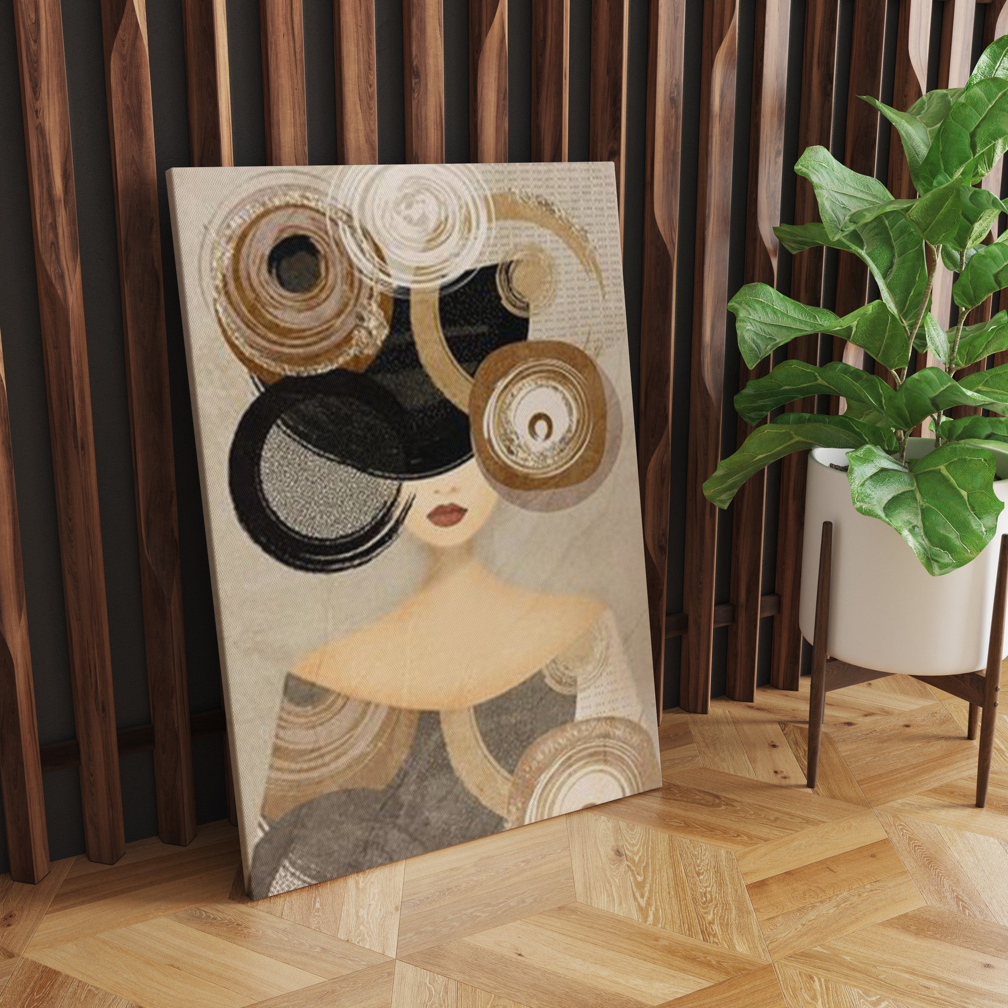 Pintura Decorativa Canvas Multicolor 50x70cm - Arte Premium