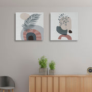 Conjunto 2 Telas Decorativas Canvas 30x30cm - Multicolor Premium