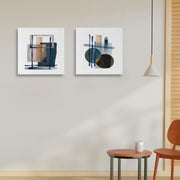 Conjunto 2 Quadros Decorativos Canvas 30x30cm - Multicolor Premium