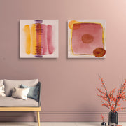 Conjunto Quadros Canvas Decorativos Multicolor 30x30cm - 2 Peças