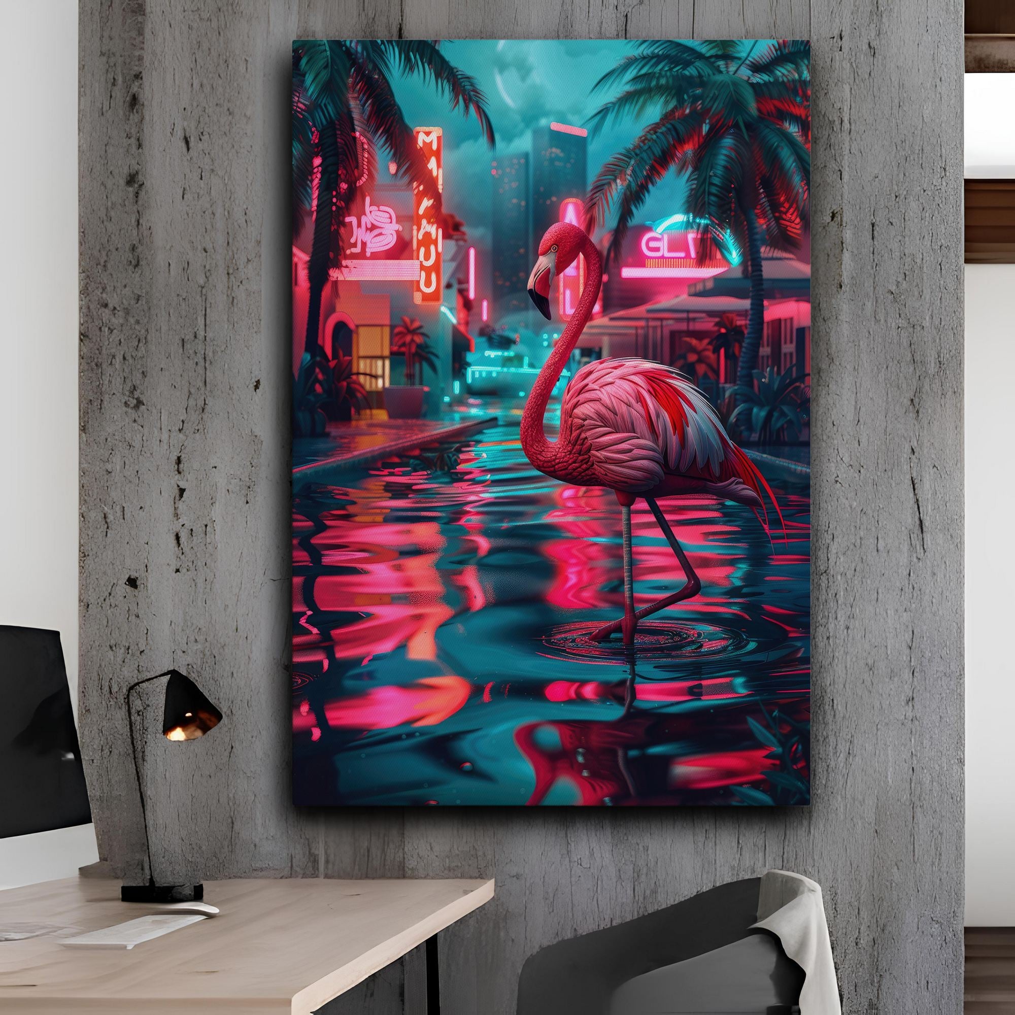 Tela Decorativa Premium Canvas Multicolor 50x70cm - Luxo