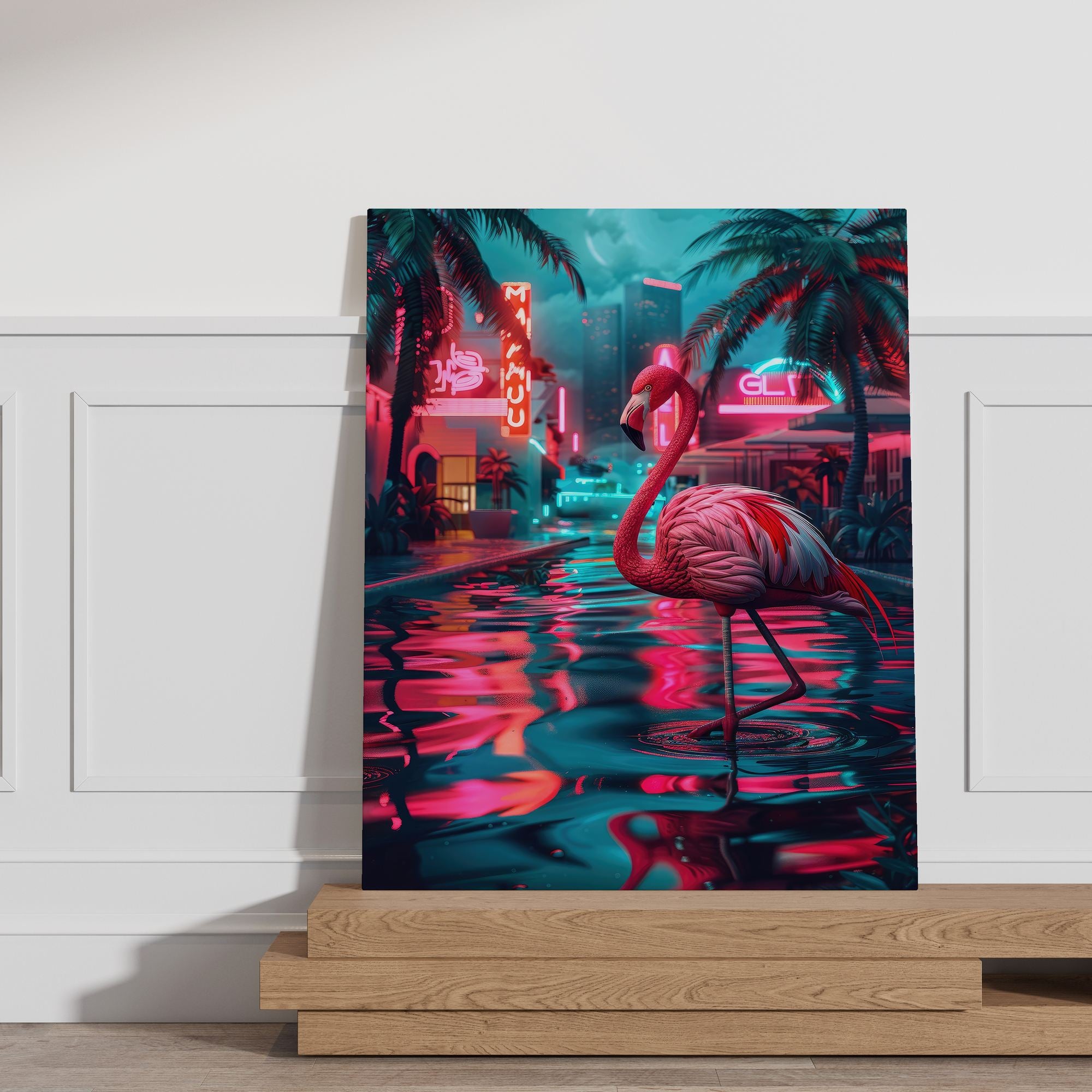 Tela Decorativa Premium Canvas Multicolor 50x70cm - Luxo