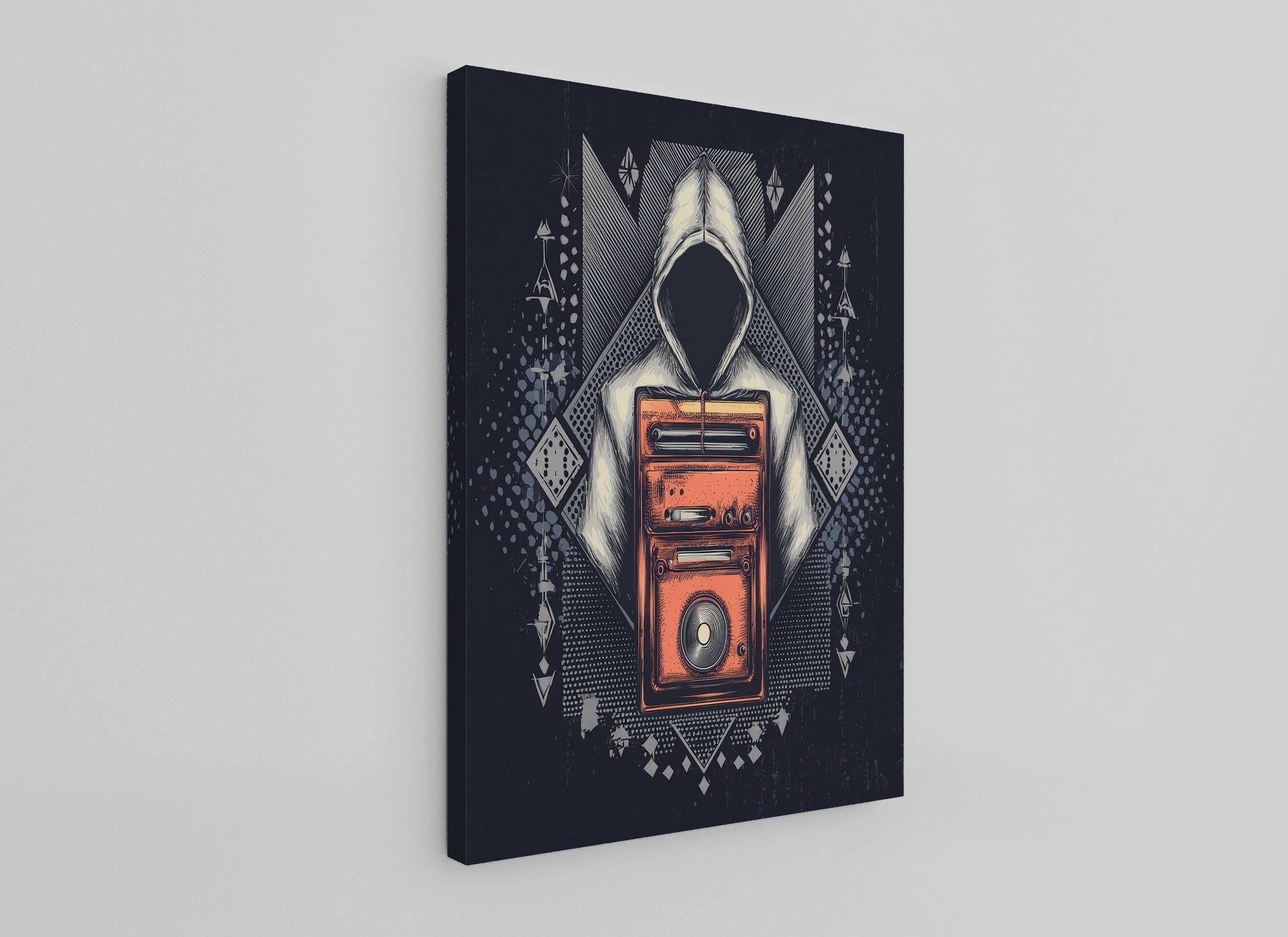 Quadro Decorativo Canvas Multicolor 50x70cm - Moldura Madeira