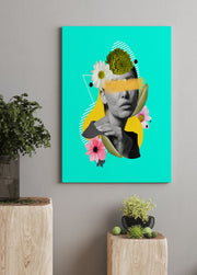 Quadro Decorativo Canvas Multicolor 50x70cm - Moldura Madeira