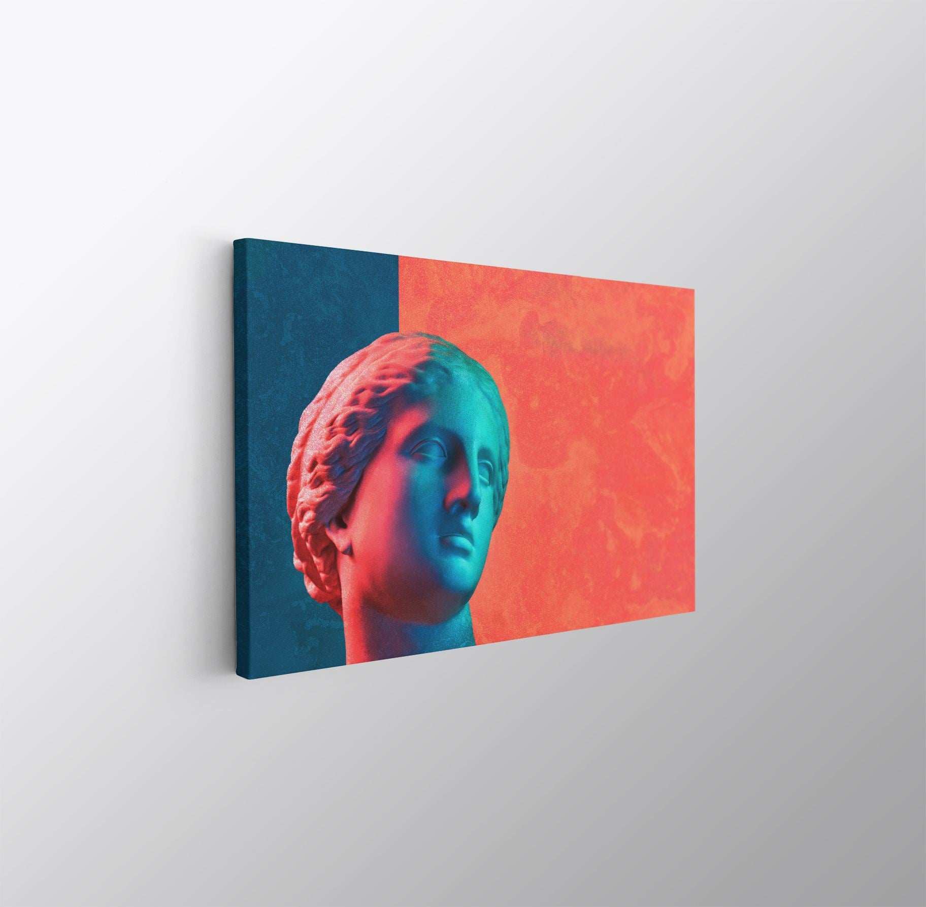 Quadro Decorativo Canvas Multicolor 50x70cm - Moldura Madeira