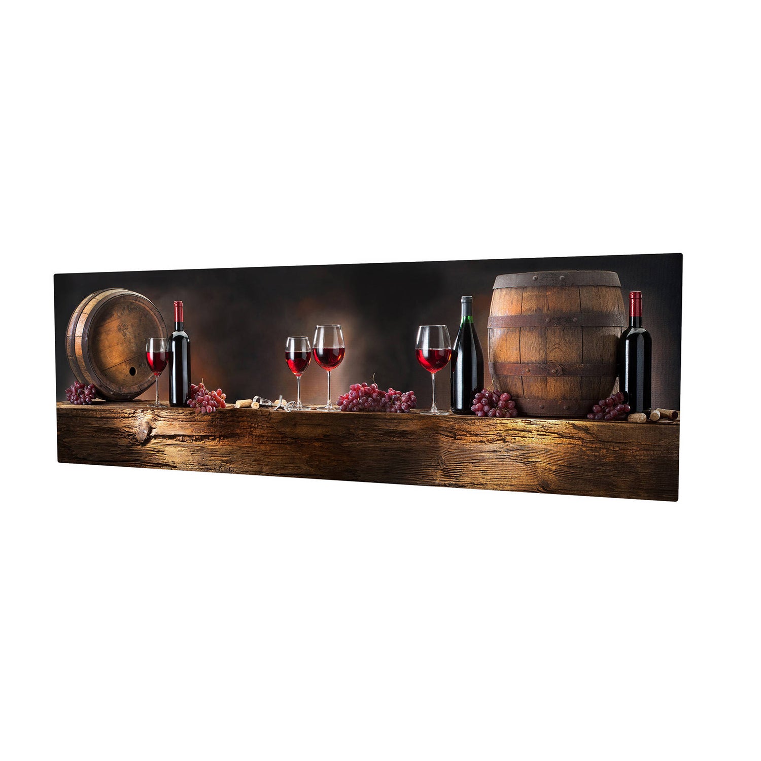 Impressionante pintura decorativa em tela, 30 x 80 cm | 100% tela, 100% moldura de madeira (3 cm de espessura) | Perfeito para decoração e amantes da arte