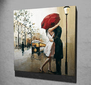 Pintura Decorativa Elegante em Tela, 45 x 45 cm, 100% Tela, 100% Moldura de Madeira (3 cm de Espessura) | Perfeita para Amantes de Decoração e Arte
