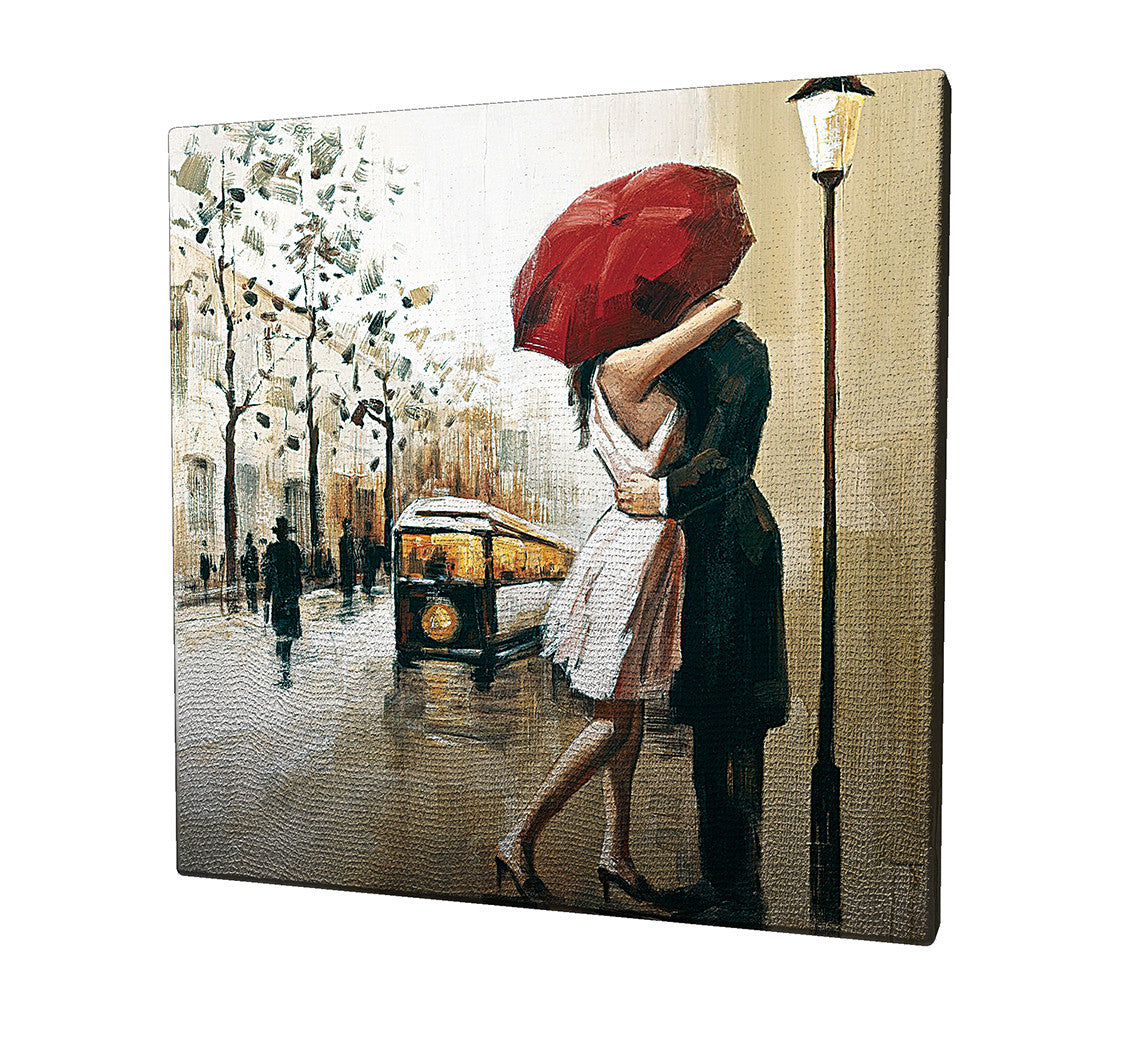 Pintura Decorativa Elegante em Tela, 45 x 45 cm, 100% Tela, 100% Moldura de Madeira (3 cm de Espessura) | Perfeita para Amantes de Decoração e Arte