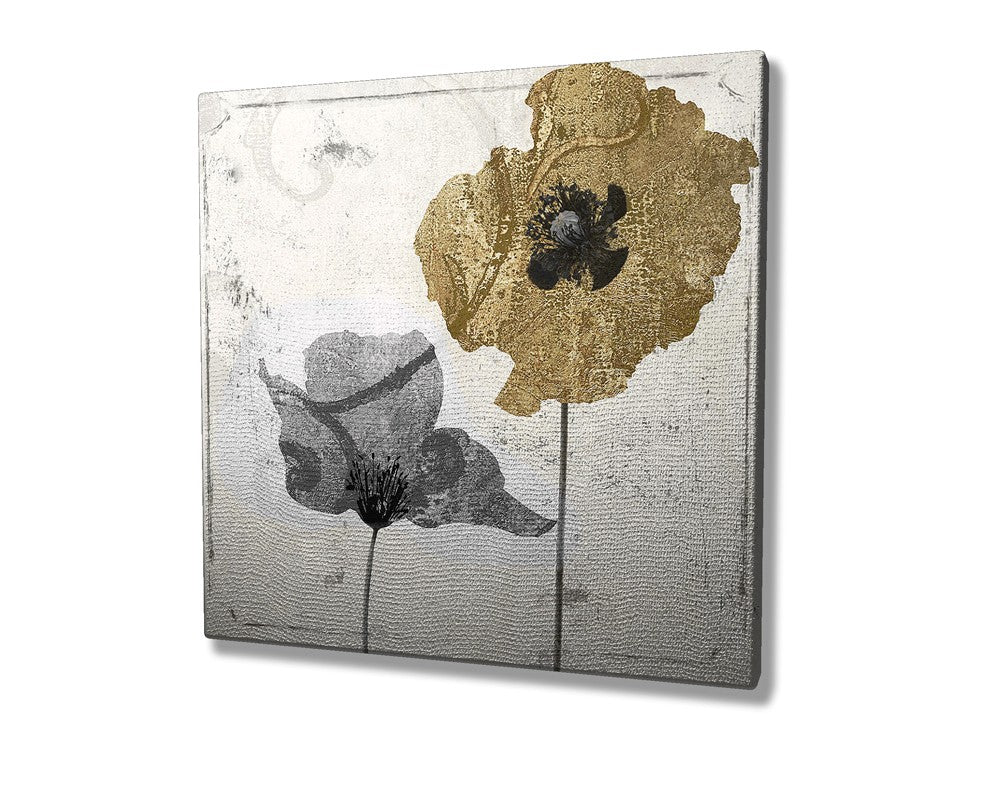 Pintura Decorativa Elegante em Tela, 45 x 45 cm, 100% Tela, 100% Moldura de Madeira (3 cm de Espessura) | Perfeita para Amantes de Decoração e Arte
