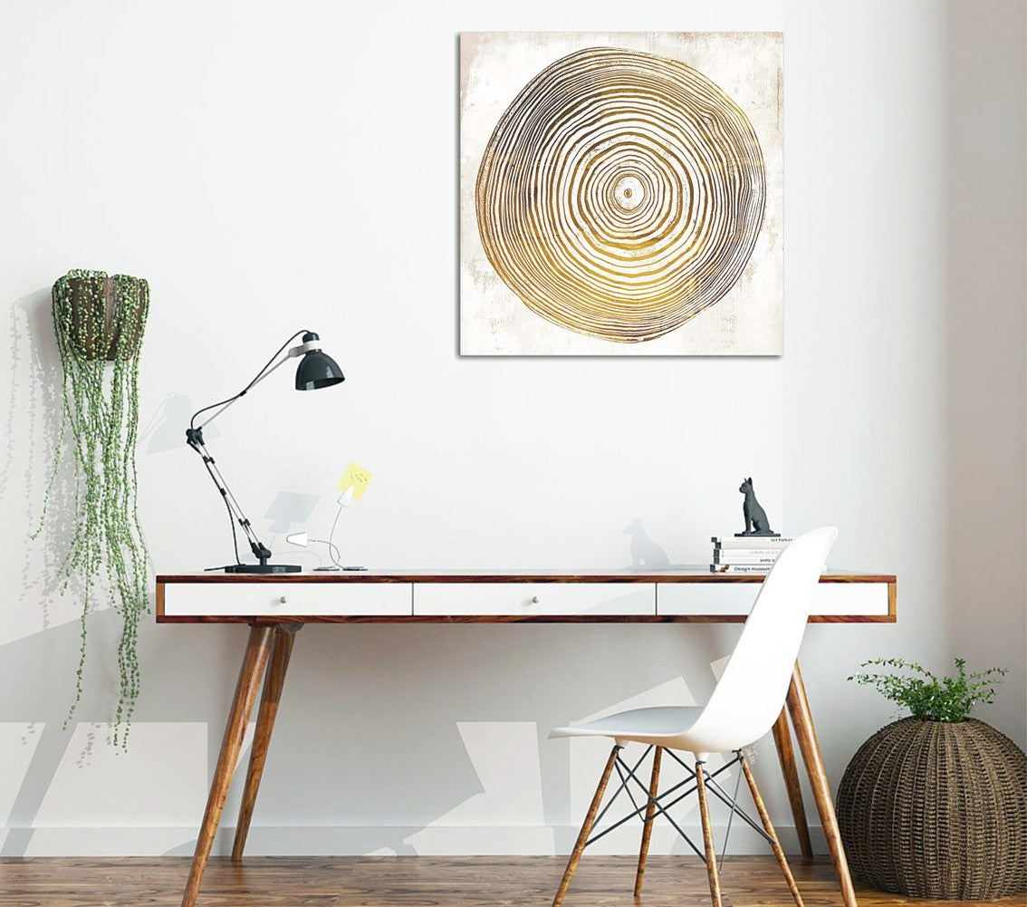 Pintura Decorativa Elegante em Tela, 45 x 45 cm, 100% Tela, 100% Moldura de Madeira (3 cm de Espessura) | Perfeita para Amantes de Decoração e Arte
