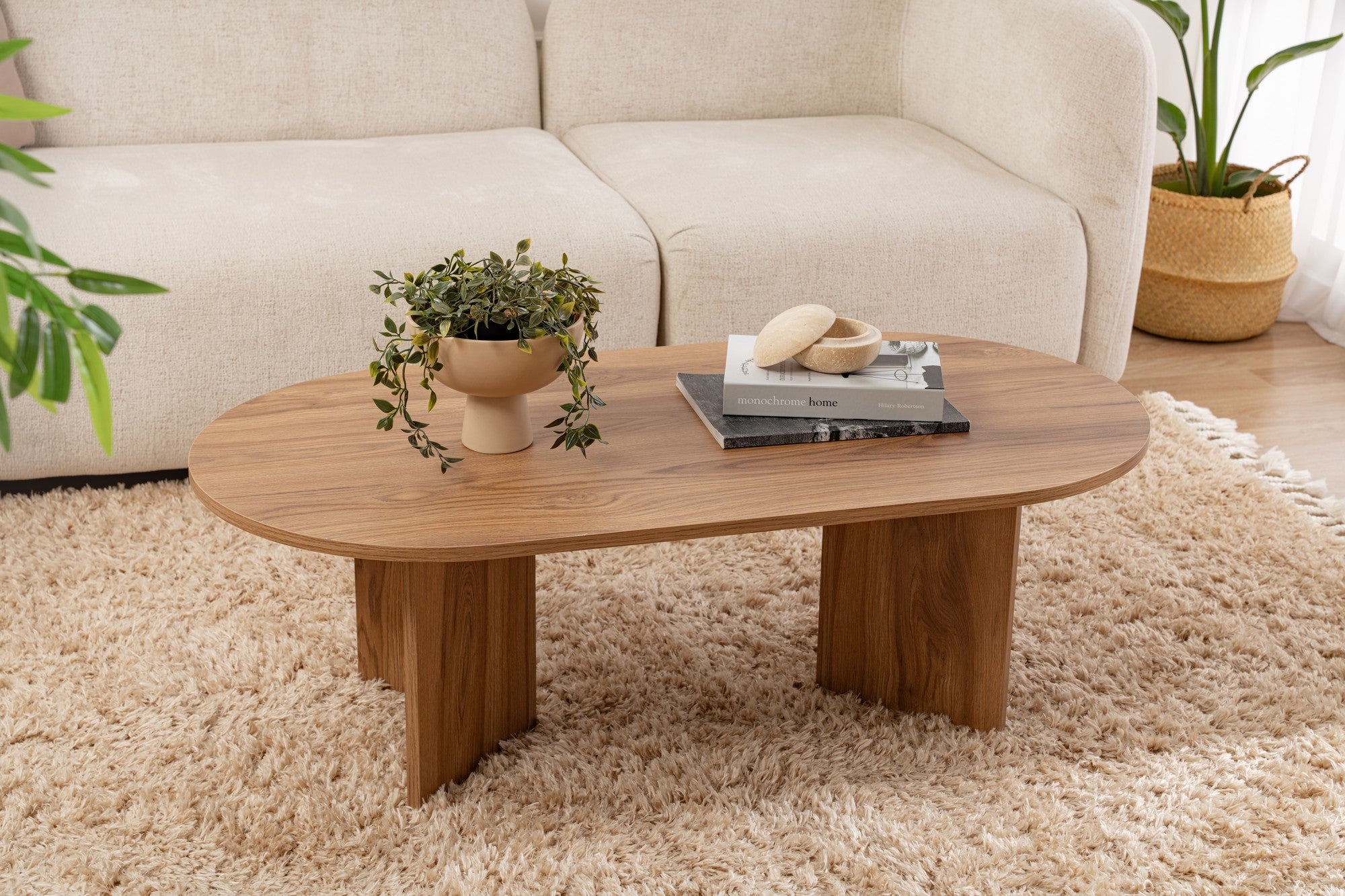 Mesa de Centro Lute Elegante, 120 x 60 x 40 cm | 100% MDF, 18 mm de espessura | Design Elegante e Funcional para Salas de Estar e Espaços Modernos