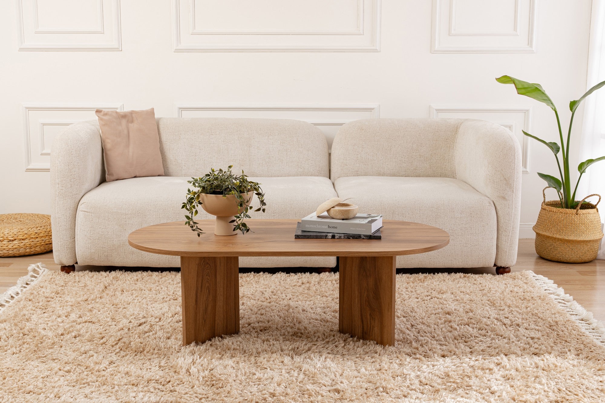 Mesa de Centro Lute Elegante, 120 x 60 x 40 cm | 100% MDF, 18 mm de espessura | Design Elegante e Funcional para Salas de Estar e Espaços Modernos