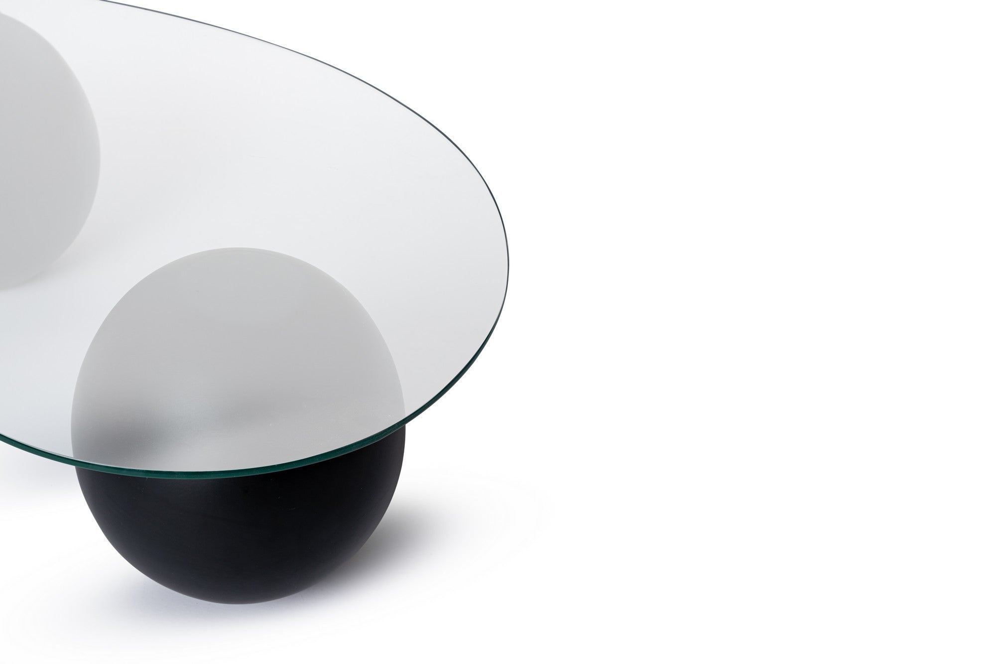 Mesa de Centro Preta Elegante, 120 x 70 x 30 cm | Tampo 100% Vidro Temperado (8 mm) e Pés de Poliuretano Duráveis | Design Moderno para Sala de Estar e Lounge