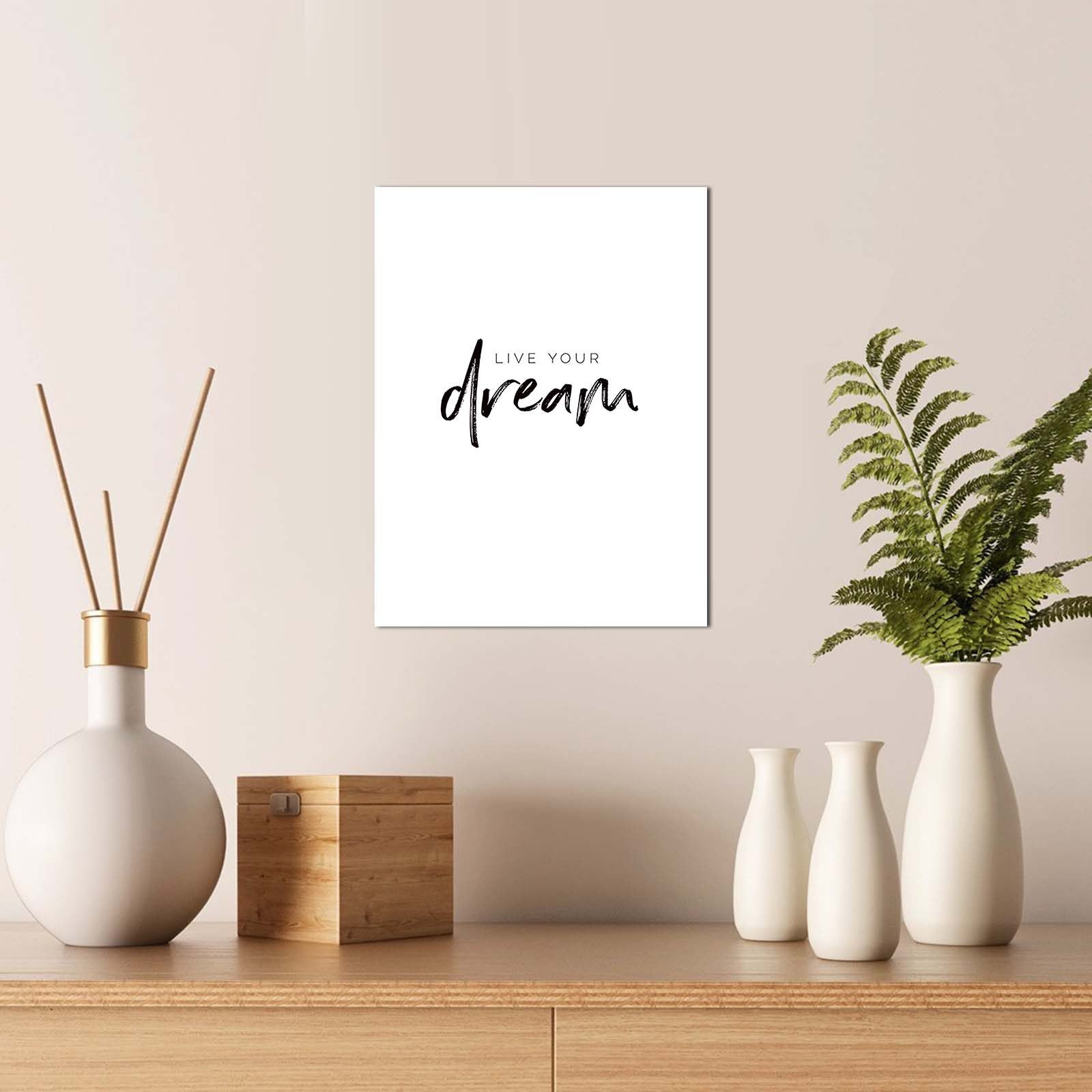 Pintura decorativa elegante em MDF, 30 x 40 cm | 100% MDF, 2,7 mm de espessura | Perfeita para decoração de casa, sala de estar e estética de escritório