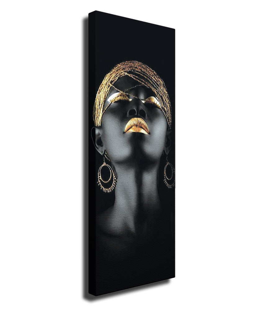 Impressionante pintura decorativa em tela, 30 x 80 cm | 100% tela, moldura 100% madeira (3 cm de espessura) | Perfeito para decoração e amantes da arte, design exclusivo