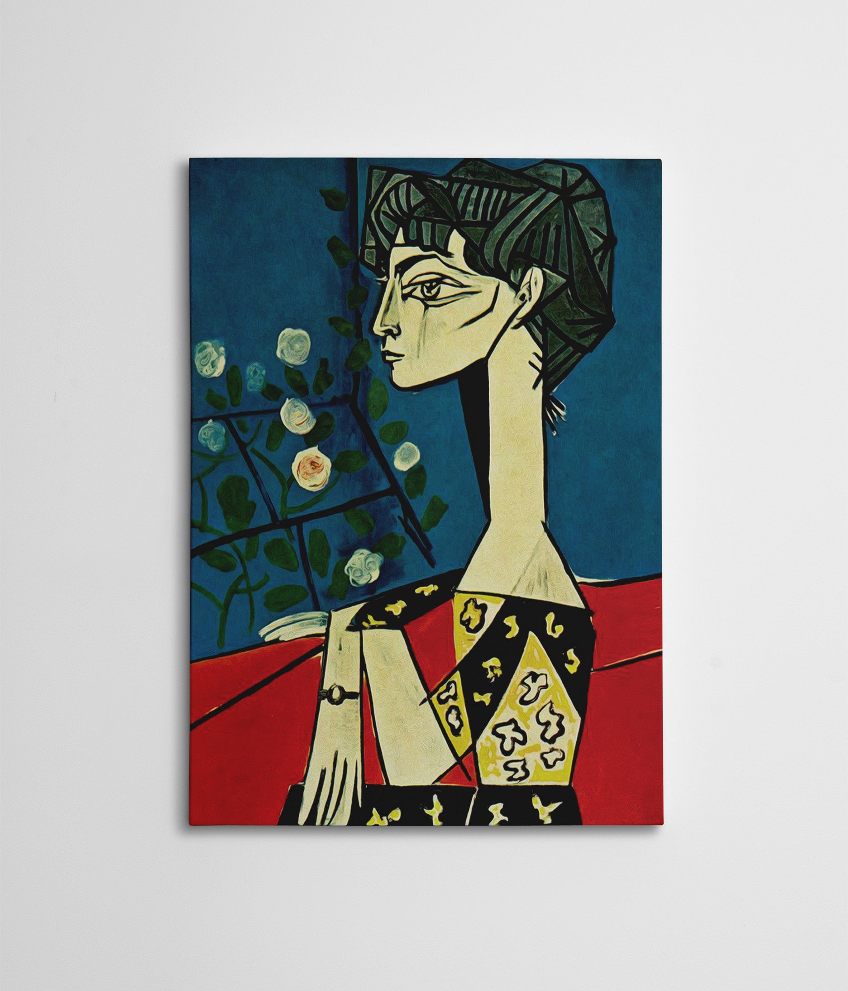 Impressionante pintura decorativa em tela, 50 x 70 cm | 50% poliéster e 50% algodão, moldura 100% madeira (2 x 3 cm) | Impressão digital vibrante para decoração de casa
