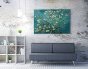 Pintura decorativa em tela de Vincent van Gogh, 50 x 70 cm | 50% poliéster / 50% algodão, moldura 100% madeira (2 x 3 cm) | Arte deslumbrante para decoração de casa