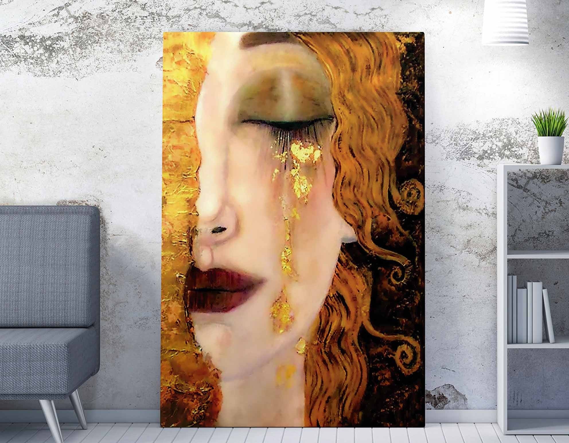 Pintura decorativa em tela emoldurada – 70 x 100 cm – 50% algodão/50% poliéster