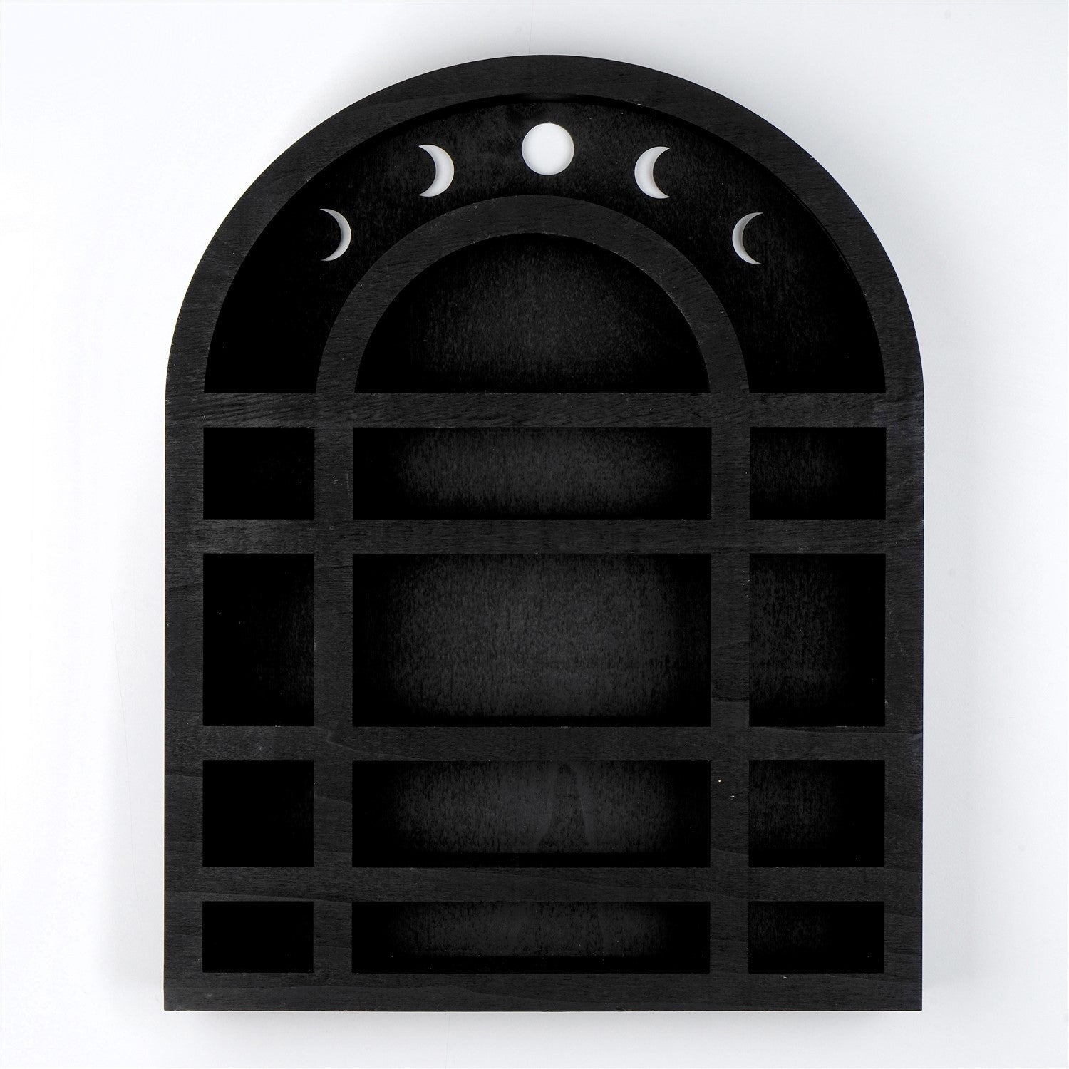 Acessório Decorativo de Parede 100% Madeira Preta MEH140, Corte a Laser, 38 x 6 x 48 cm