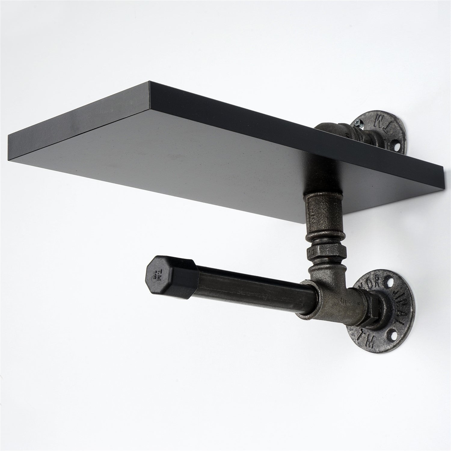 Prateleira de Tubo 100% MDF, 15 x 28 x 15 cm, Preto — BORURAF238