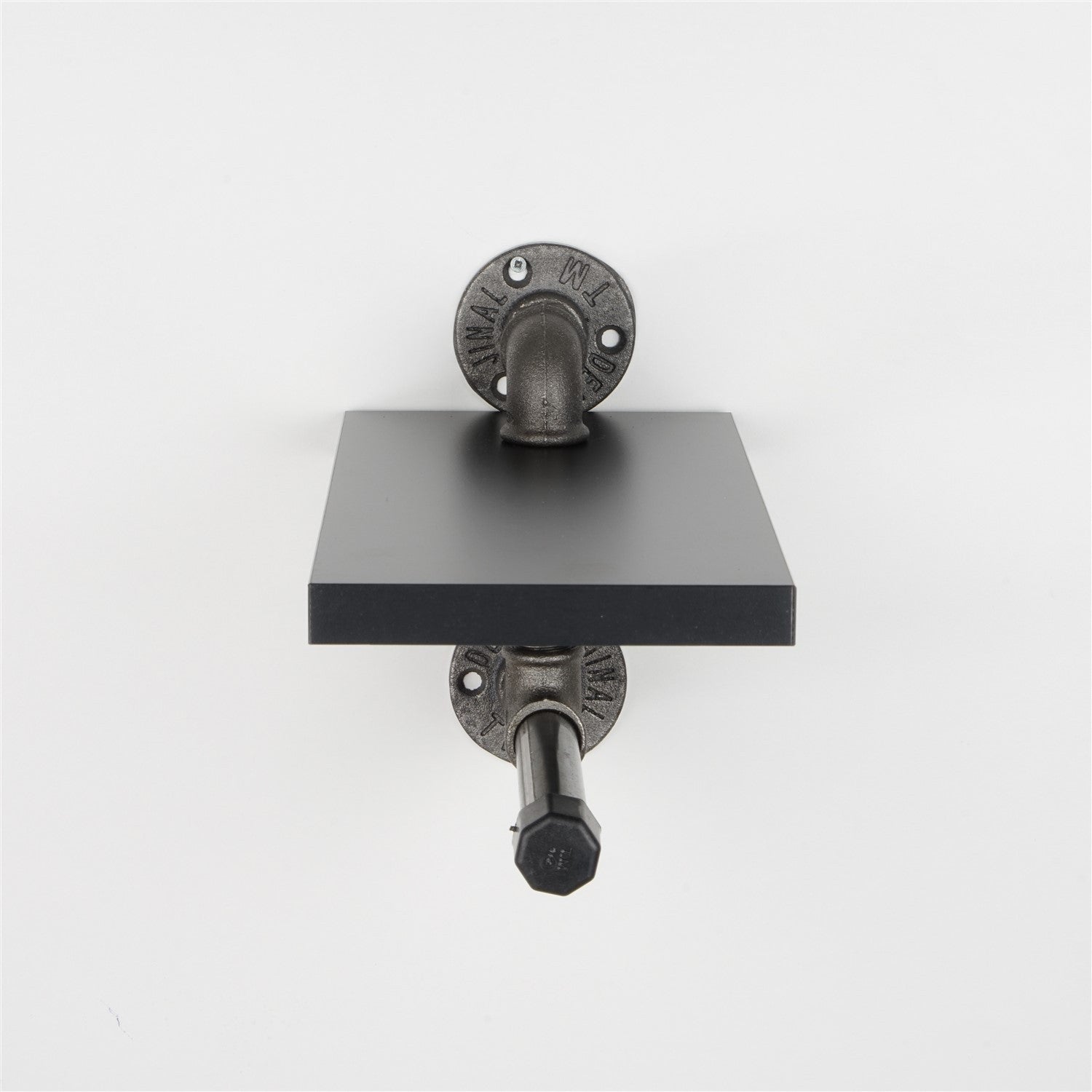 Prateleira de Tubo 100% MDF, 15 x 28 x 15 cm, Preto — BORURAF238