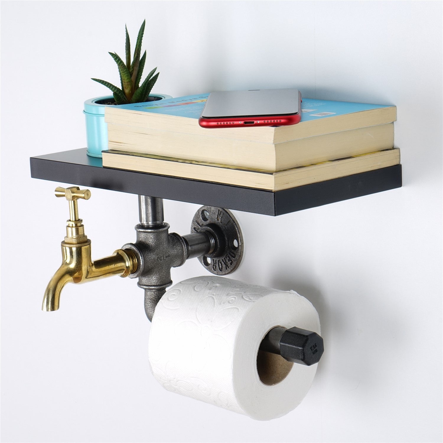 Suporte para papel higiênico-Boruraf240-Preto
Prata