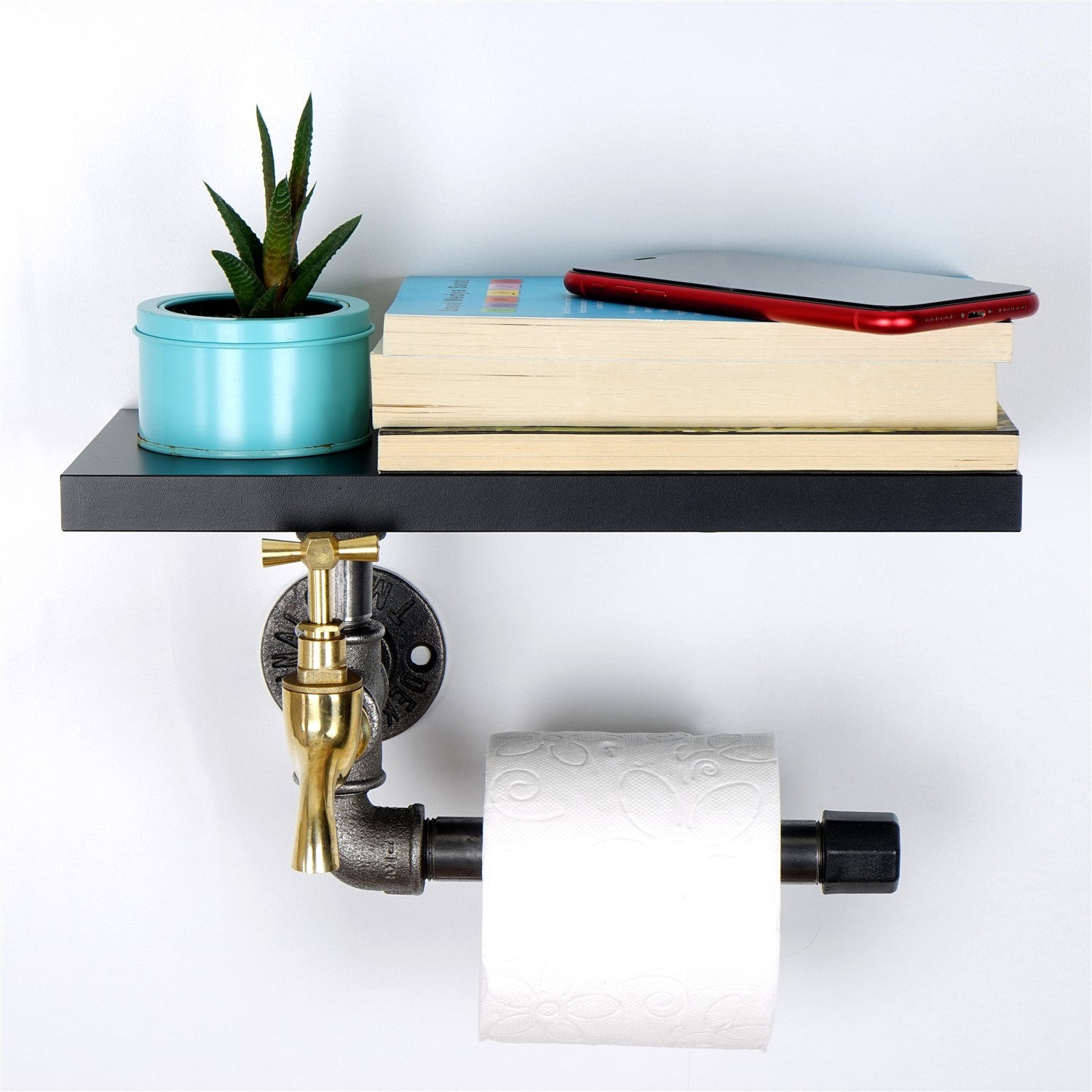 Suporte para papel higiênico-Boruraf240-Preto
Prata