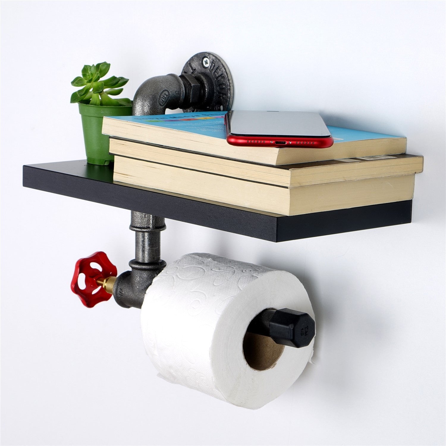 Suporte para papel higiênico-Boruraf241-Preto
Prata