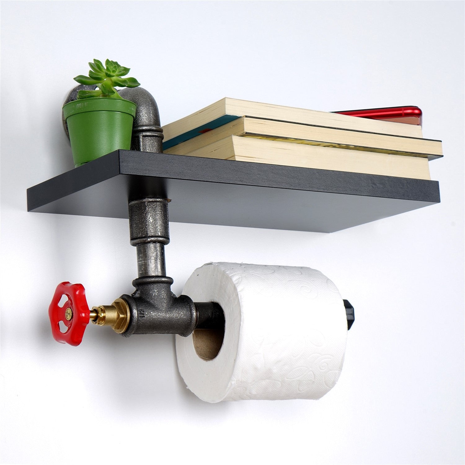 Suporte para papel higiênico-Boruraf241-Preto
Prata